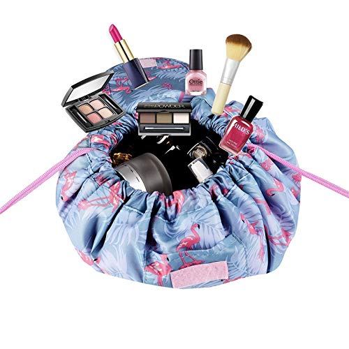 Darkzone Women's Waterproof Multifunctional Travel Makeup Organizer & Toiletry Bag with Drawstrings - Perfect for Airplane, Gym, and Vacation Essentials Storage