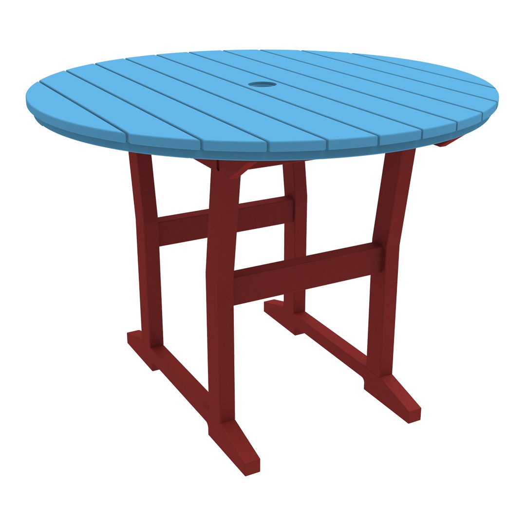 Coastline Cafe Round Dining Table - 36 Inch Modern Kitchen Table for Small Spaces, Breakfast Nook & Apartment - Perfect for Coffee Shops, Restaurants & Home Decor
