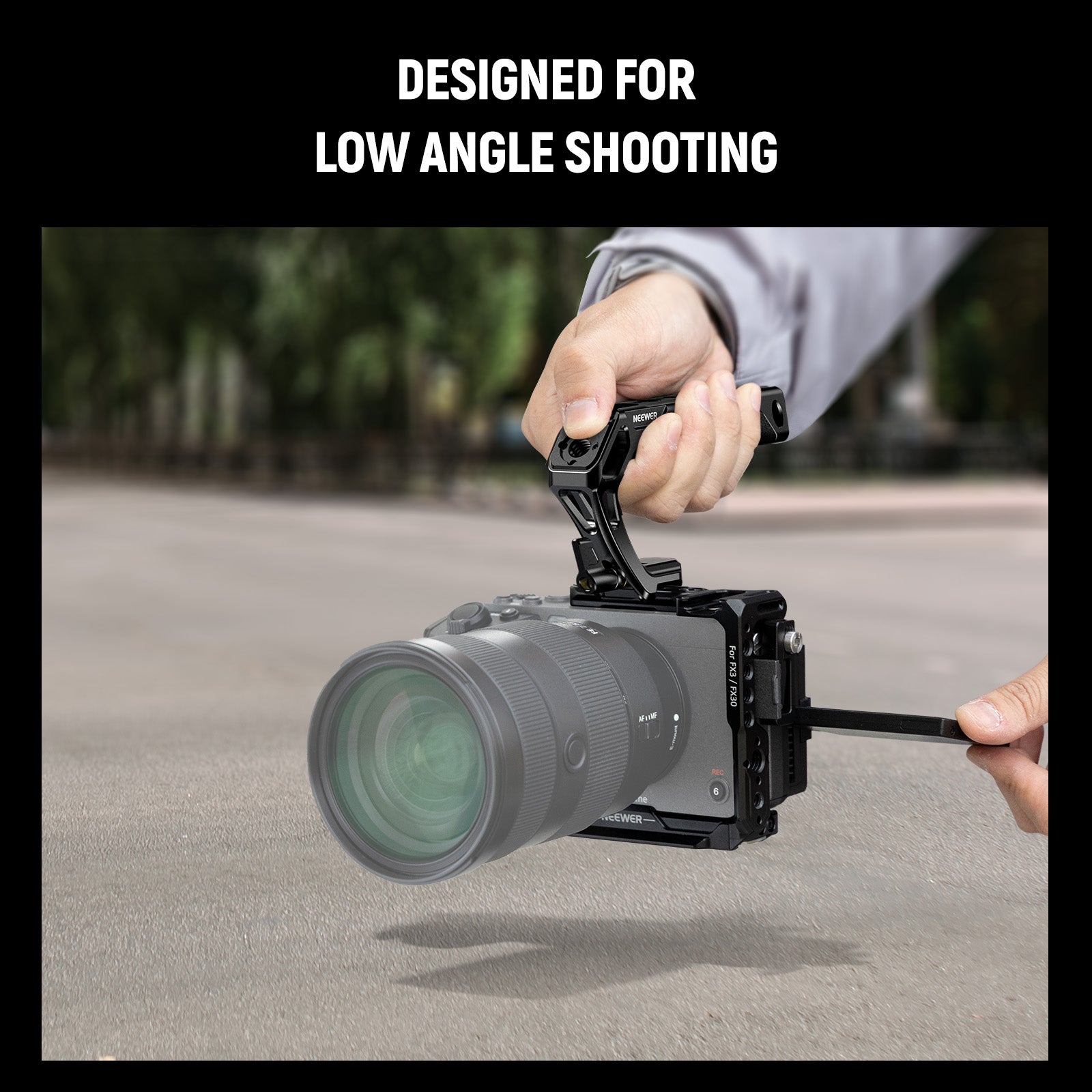 NEEWER CA103 NATO Top Handle Kit with Quick Release Clamp for DSLR Cameras - Perfect for Vlogging, Filmmaking, and Photography Accessories