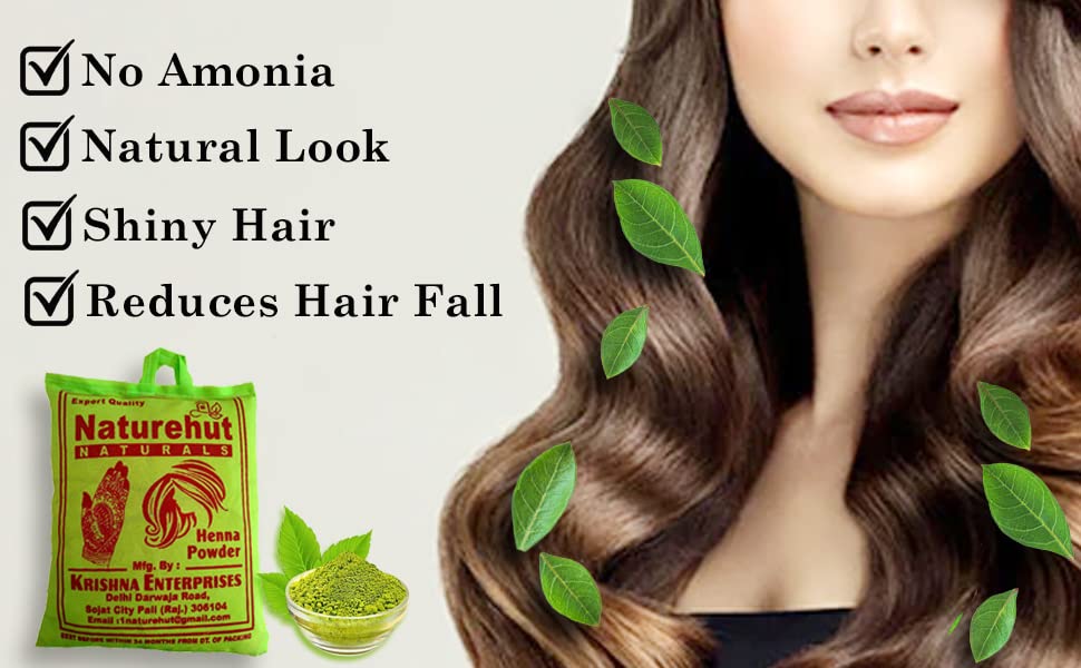 Naturehut 100% Pure Henna Powder for Hair - 5kg | Natural Hair Conditioner & Anti-Dandruff Treatment | Reduces Hair Fall & Promotes Growth | Safe Herbal Hair Dye for Men & Women | Perfect for DIY Hair Coloring & Ayurvedic Hair Care at Home