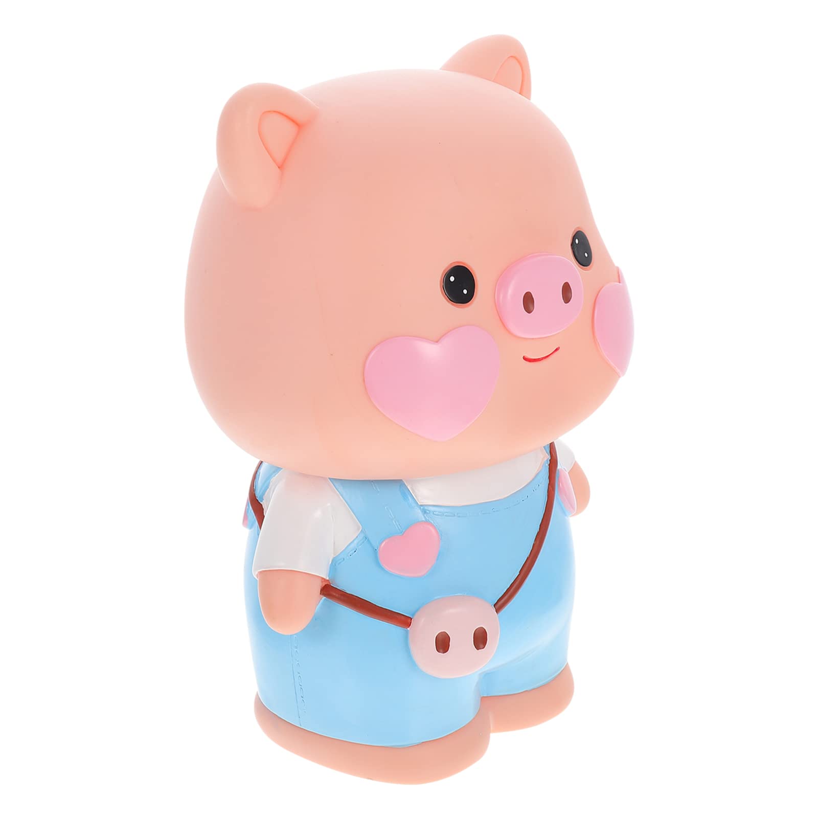 NUOBESTY Blue Plastic Piggy Bank for Kids - Money Saving Container, Home Desk Decor, Christmas Gift for Children | Perfect for Birthday, Allowance Savings & Room Decoration