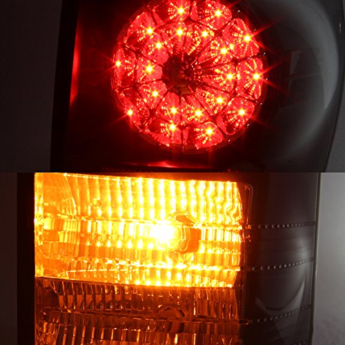 AKKON Black Bezel LED Tail Lights Brake Lamps Replacement Pair for 2007-2013 Toyota Tundra Pickup Truck - Upgrade Your Truck's Style & Safety for Night Driving and Off-Road Adventures
