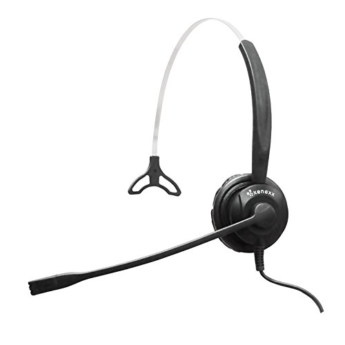 Global Teck Worldwide XS 820 Professional Office Phone Headset Bundle - Compatible with Cisco 6841, 6851, 6921, 6941, 6945, 6961, 7940, 7960, 7965, 7975, 8941, 8945, 8961, 9951, 9971 Desk Phones - Noise Cancelling for Clear Calls in Office & Call Center Environments