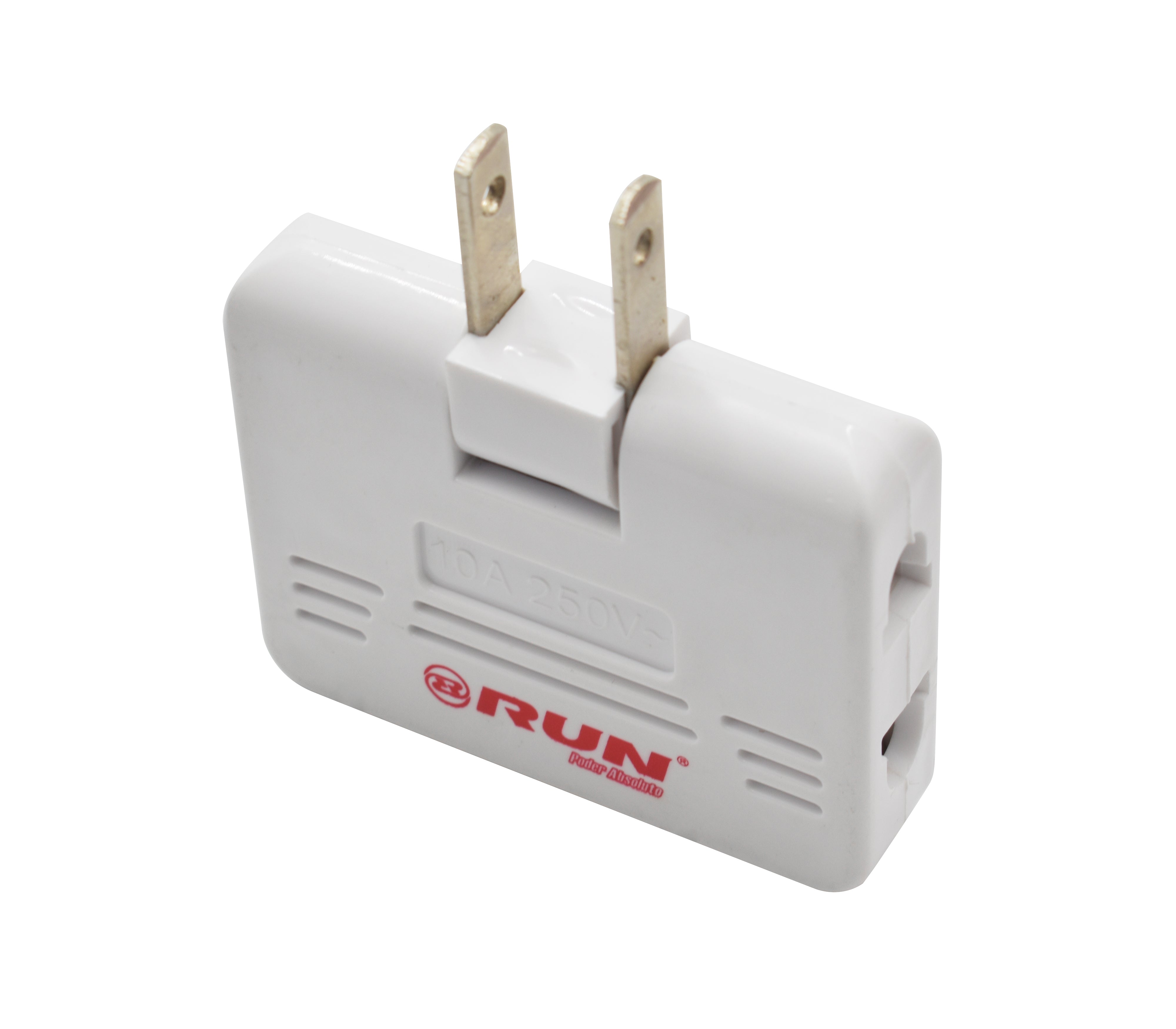 1 to 3 Outlet Rotating Power Strip Converter 10A 250V - Universal Travel Adapter for US EU UK AU - Perfect for Hotels, Offices & Home Use