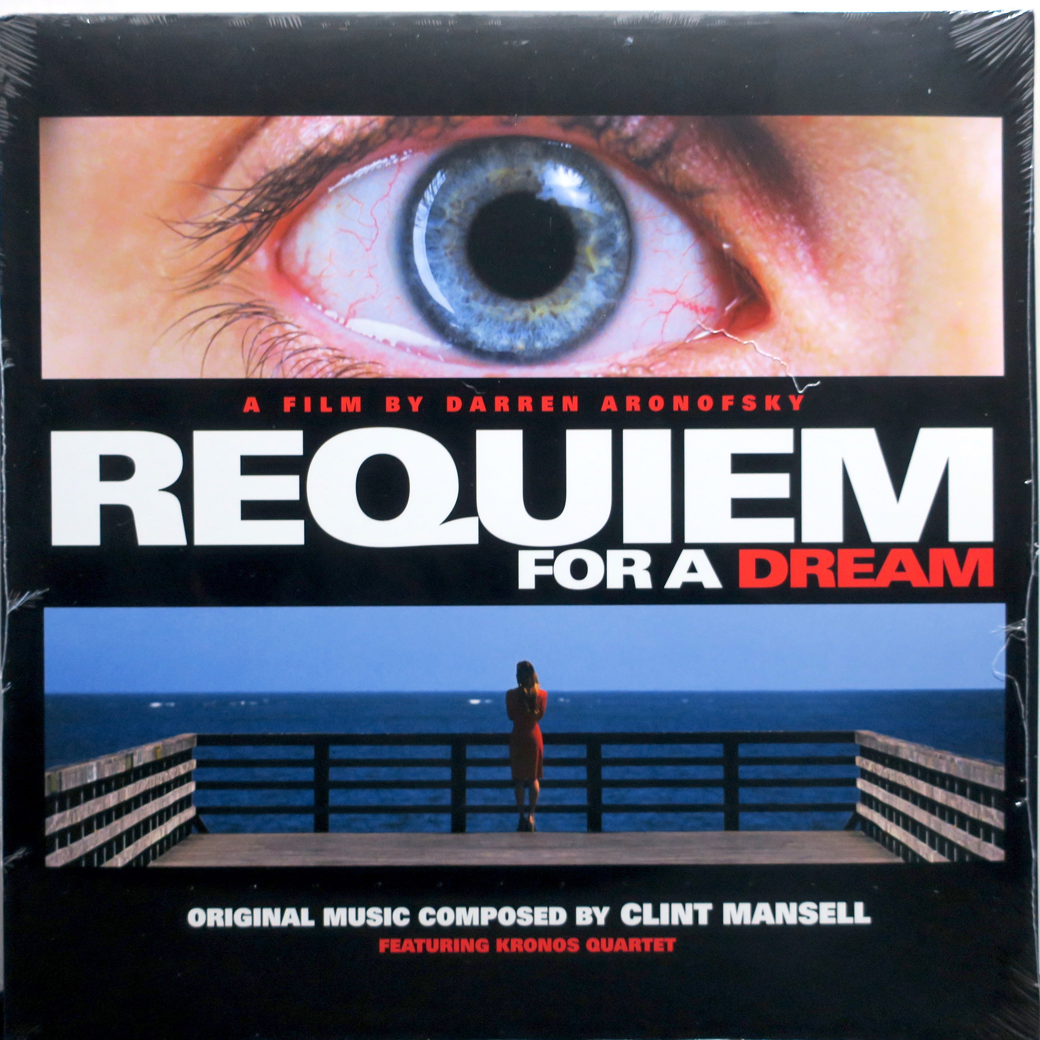 REQUIEM FOR A DREAM Soundtrack by Clint Mansell & Kronos Quartet - Limited Edition 2LP Vinyl Record - Perfect for Movie Soundtrack Collectors & Classical Music Lovers