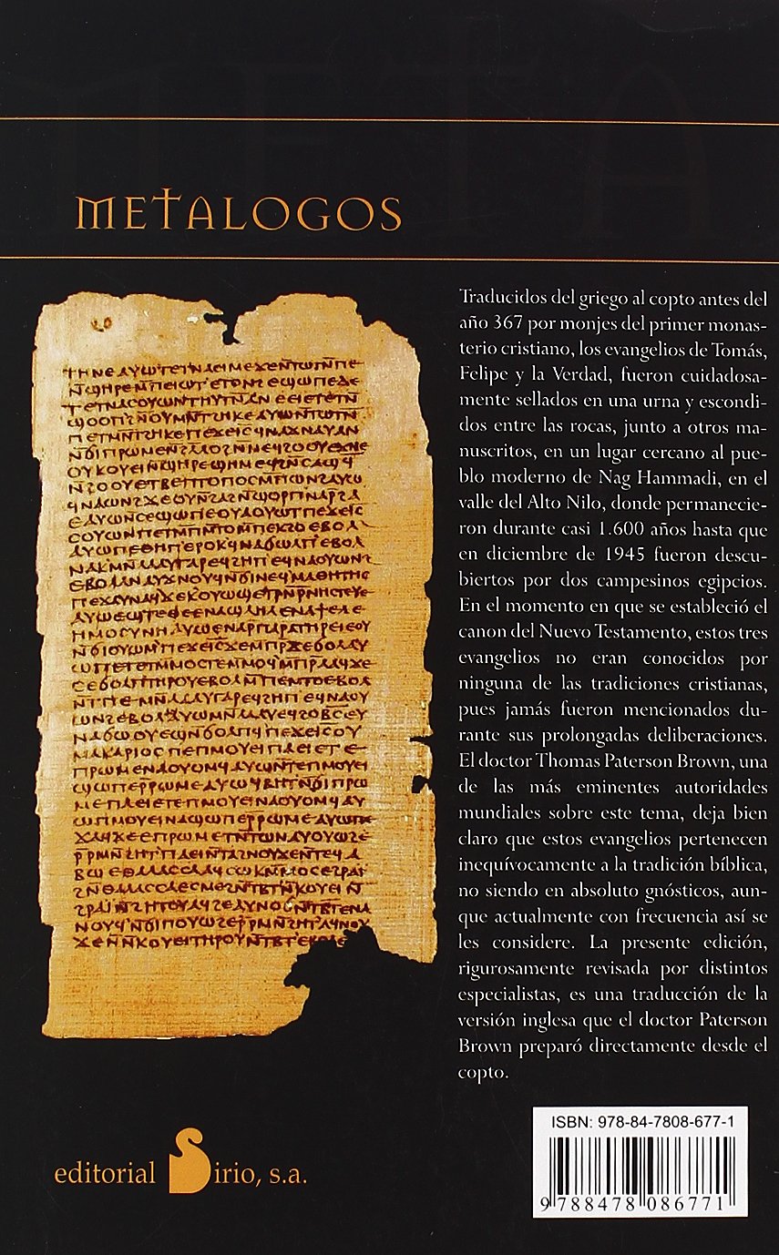 Metalogos: The Gospels of Thomas, Philip and Truth (Spanish Edition) – Explore Ancient Gnostic Texts for Spiritual Study & Historical Research