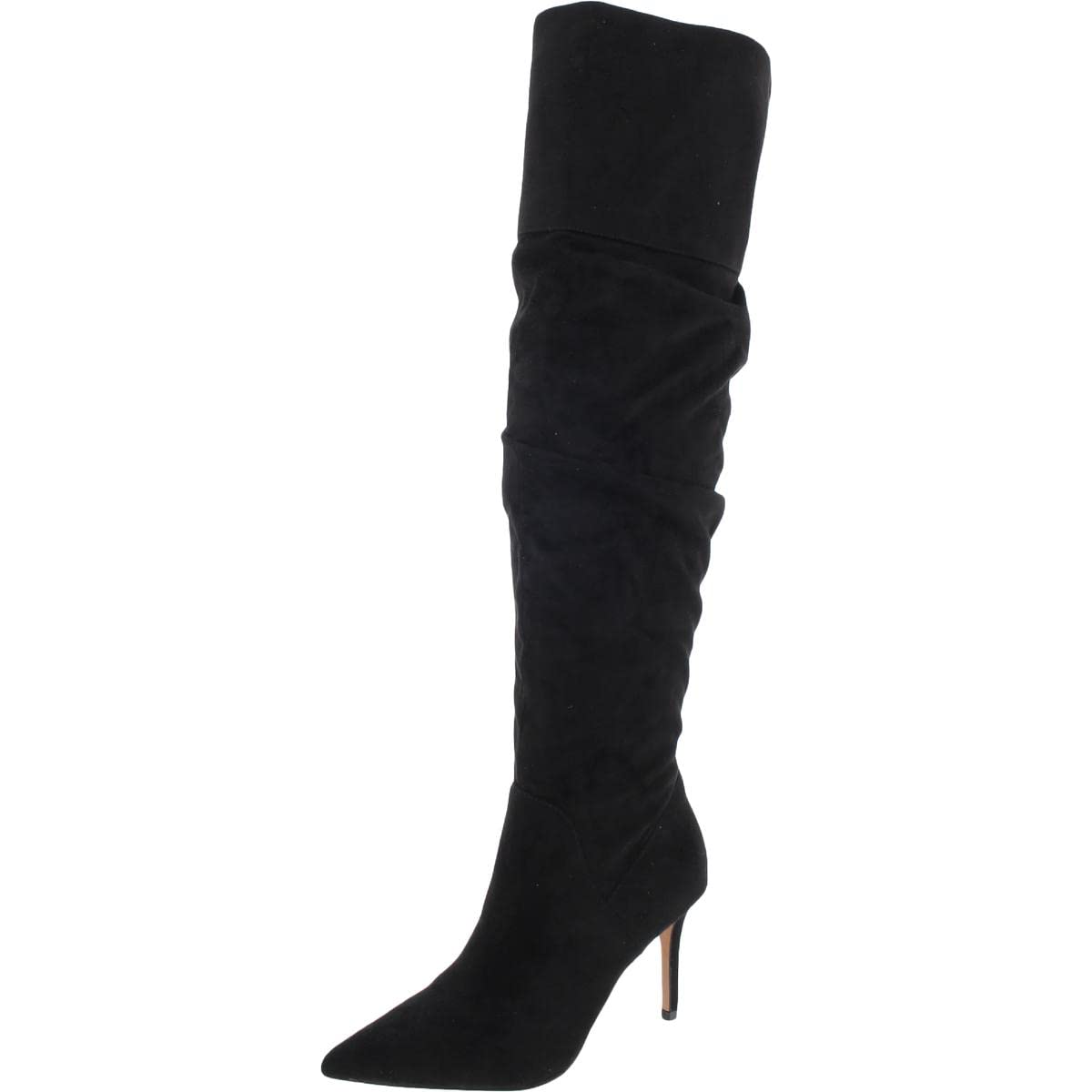 Jessica Simpson Women's Anitah Faux Suede Over-The-Knee Heel Boots - Stylish & Comfortable Knee High Boots for Fall, Winter & Party Outfits