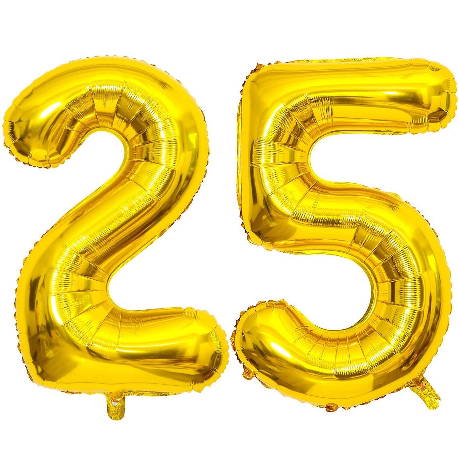 40 Inch Gold Number 25 Balloons - Giant Jumbo Foil Mylar Helium Balloons for Birthday Parties, Anniversaries & Special Events - Perfect for 25th Birthday Decorations, Graduation Celebrations & Milestone Occasions