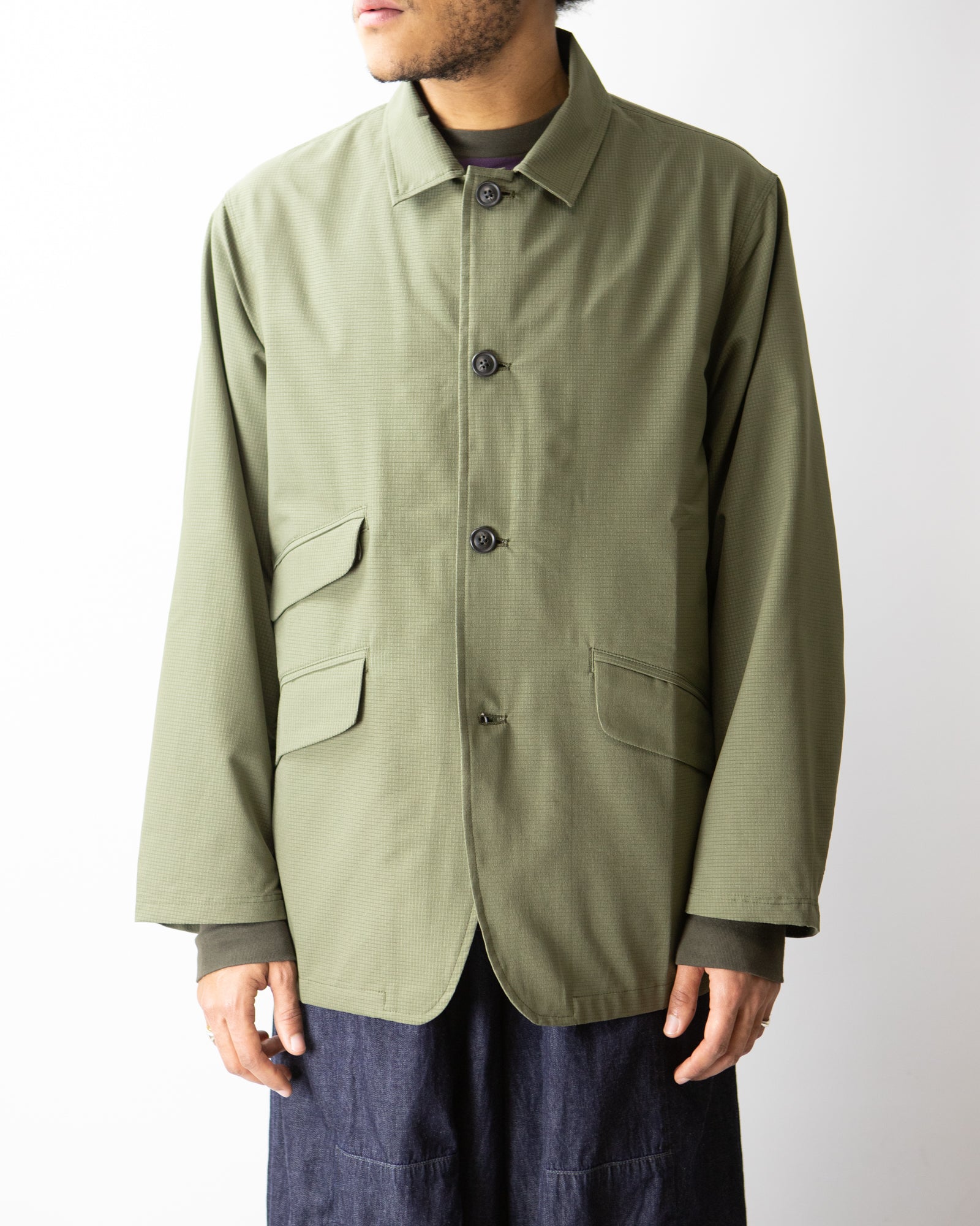 All-Purpose Jacket for Men & Women - Olive Cool Dots Lightweight Water-Resistant Outdoor Jacket | Perfect for Hiking, Camping & Everyday Wear