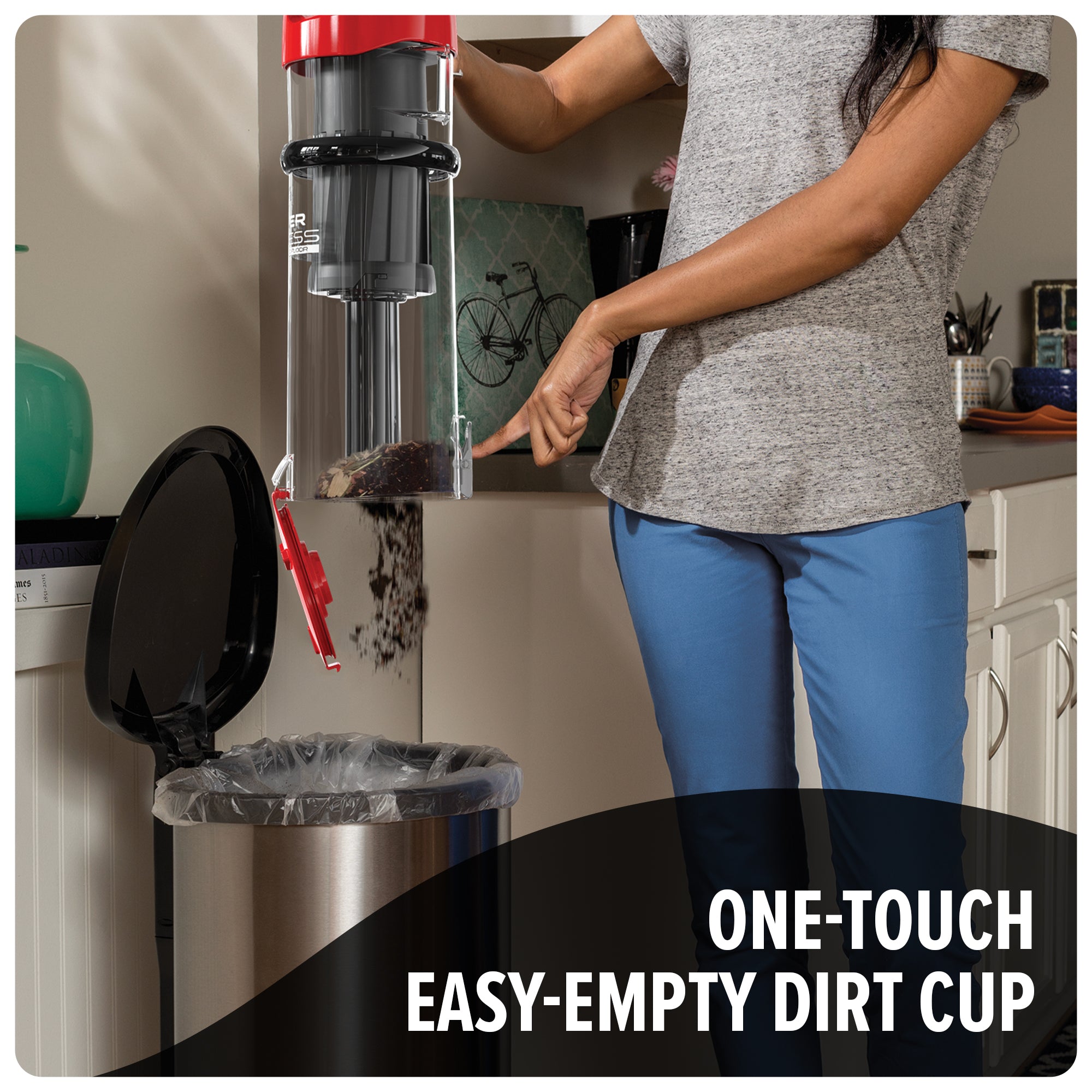 Endura Lite Upright Vacuum Cleaner - Powerful Cordless Stick Vacuum for Hardwood Floors & Carpets | Lightweight & Quiet for Home, Office, Pet Hair Cleaning