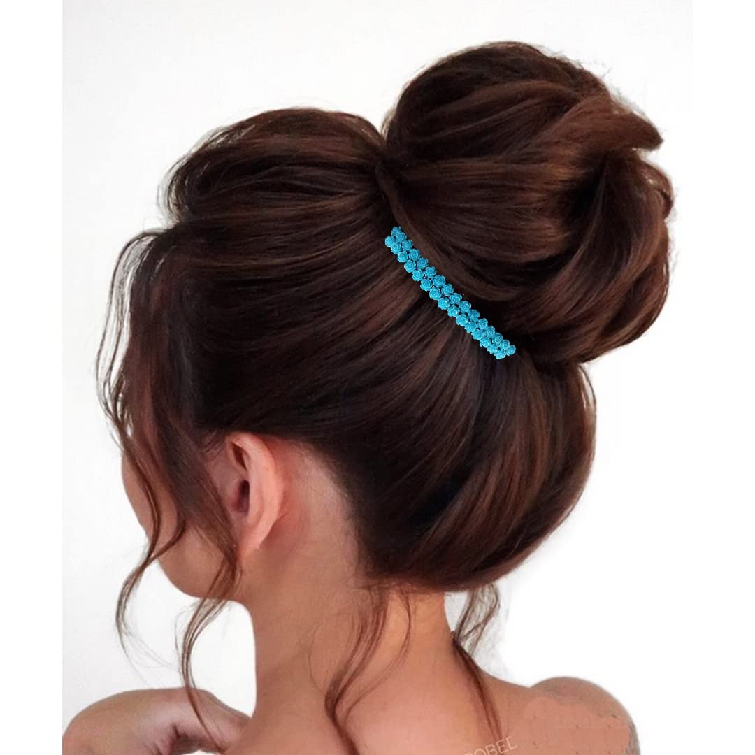 Stylish Artificial Hair Pins with Flare Stones & Pearls for Women & Girls - Perfect for Weddings, Parties & Everyday Elegance (2530)