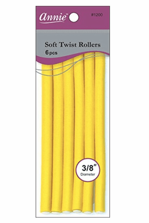 Soft Twist Rollers 3/8 Inch - Long Lasting Hair Curlers for Salon-Quality Waves & Curls at Home - Perfect for Styling, Parties & Special Occasions