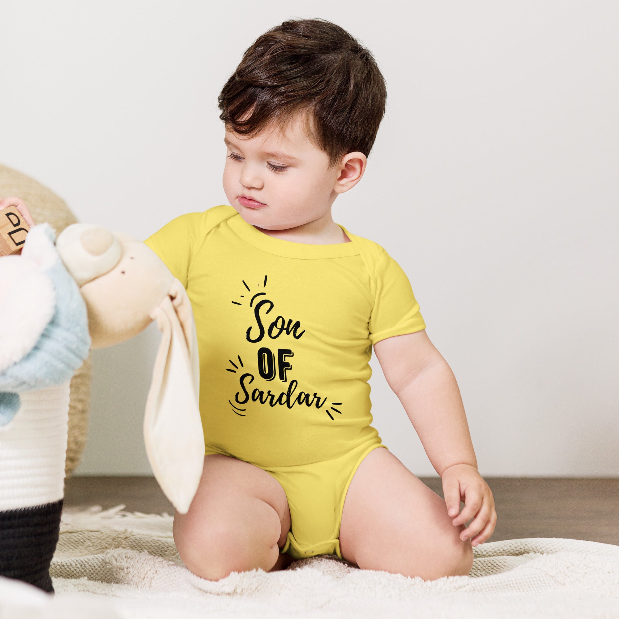 Son of Sardar Baby Onesies - Soft Cotton Bodysuits for Newborns & Infants | Perfect for Playtime, Daycare & Family Photos