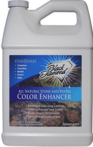 Premium Color Enhancer & Sealer for Natural Stone & Pavers - Protects Marble, Travertine, Limestone, Granite, Slate | Concrete, Grout, Brick & Block Sealer | Ideal for Patios, Walkways & Countertops