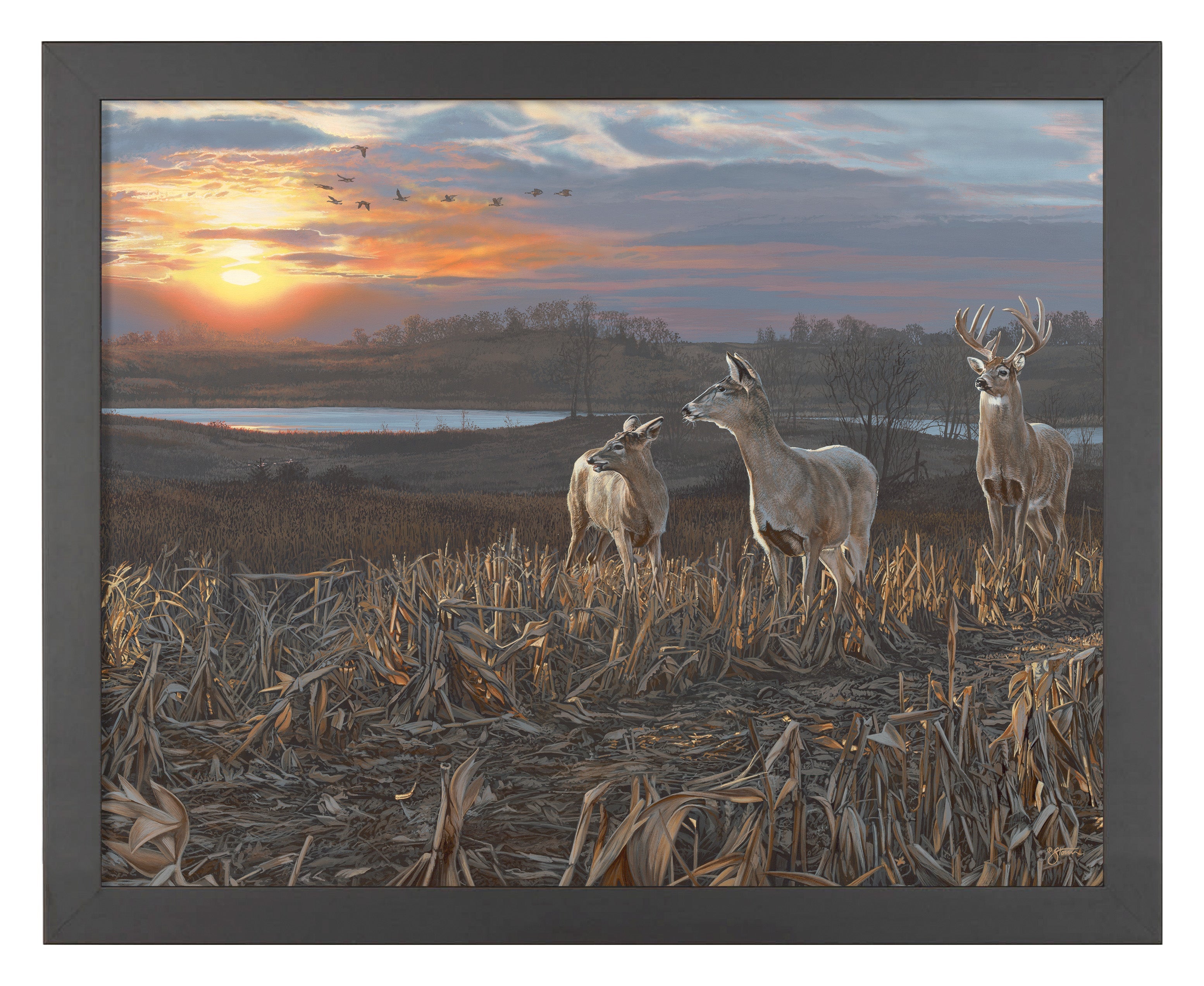 Evening Glow Art Prints - Stunning Wall Decor for Living Room, Bedroom & Office | Sunset Landscape Paintings for Home & Gift