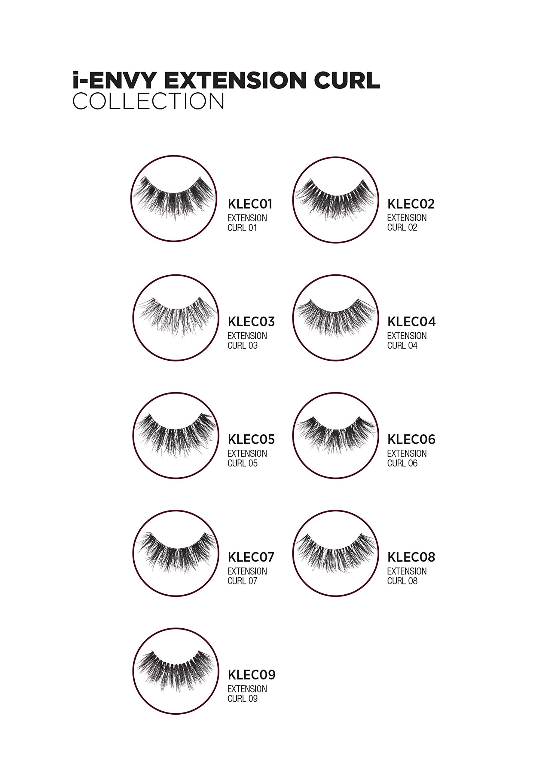 i-Envy 3 Pairs False Eyelashes - C Curl Natural Lashes with Salon Lash Extension Effect for Everyday Wear & Special Occasions