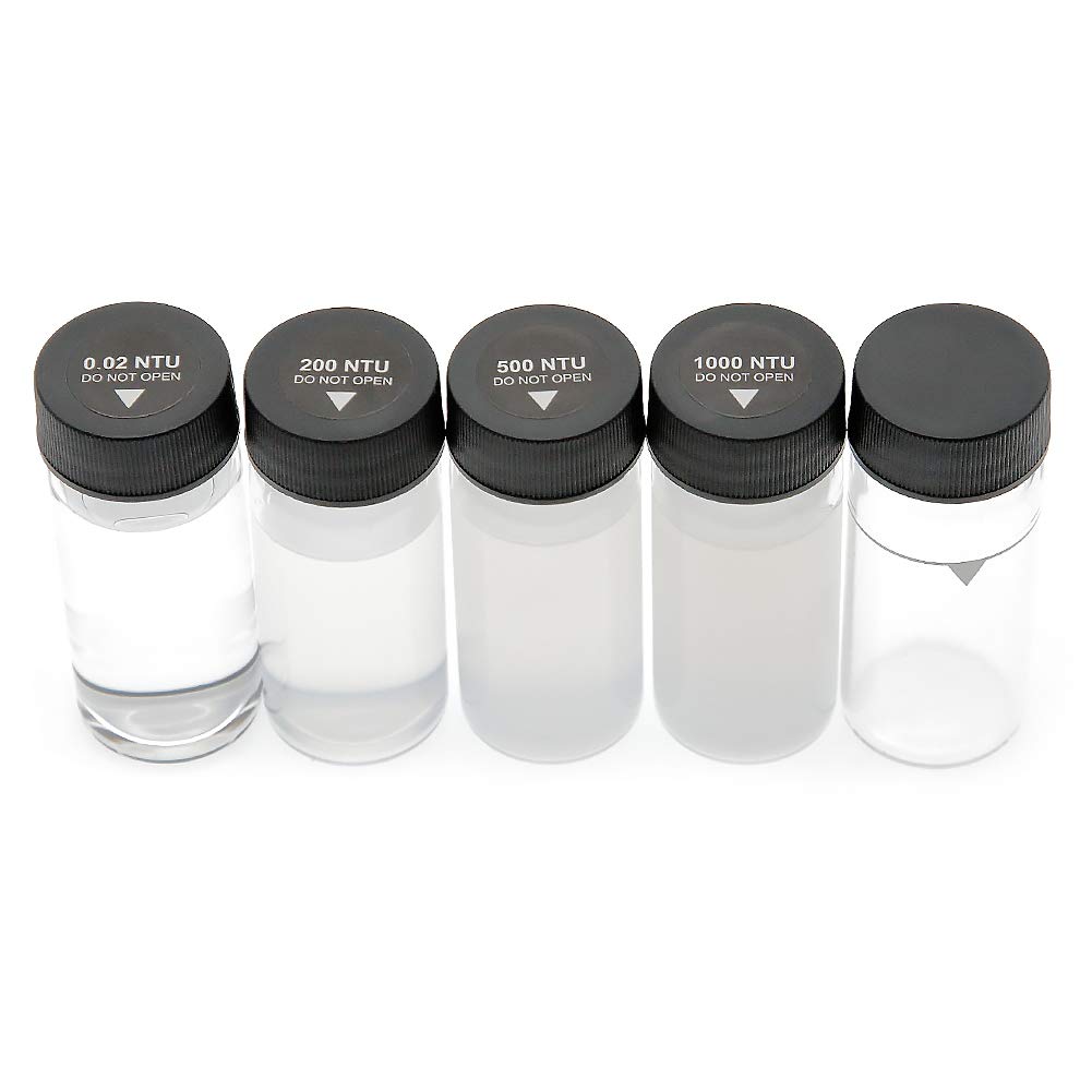 Portable Turbidity Meter Kit - 0-1100 NTU/FNU, 0-275 EBC, 0-9999 ASBC Water Quality Tester with 2 Glass Vials | Perfect for Aquariums, Pools, and Drinking Water Testing
