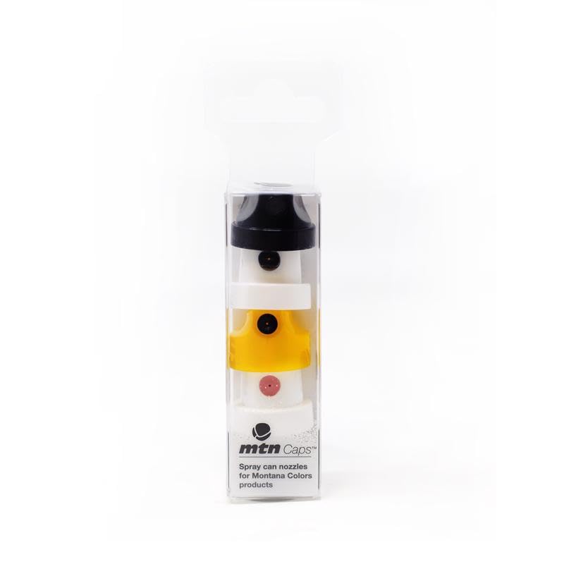 MTN Spray Paint Nozzle Caps - 5 Pack (Case of 1) - High Pressure Graffiti & Art Spray Tips - Perfect for Street Art, DIY Projects, and Automotive Touch-Ups
