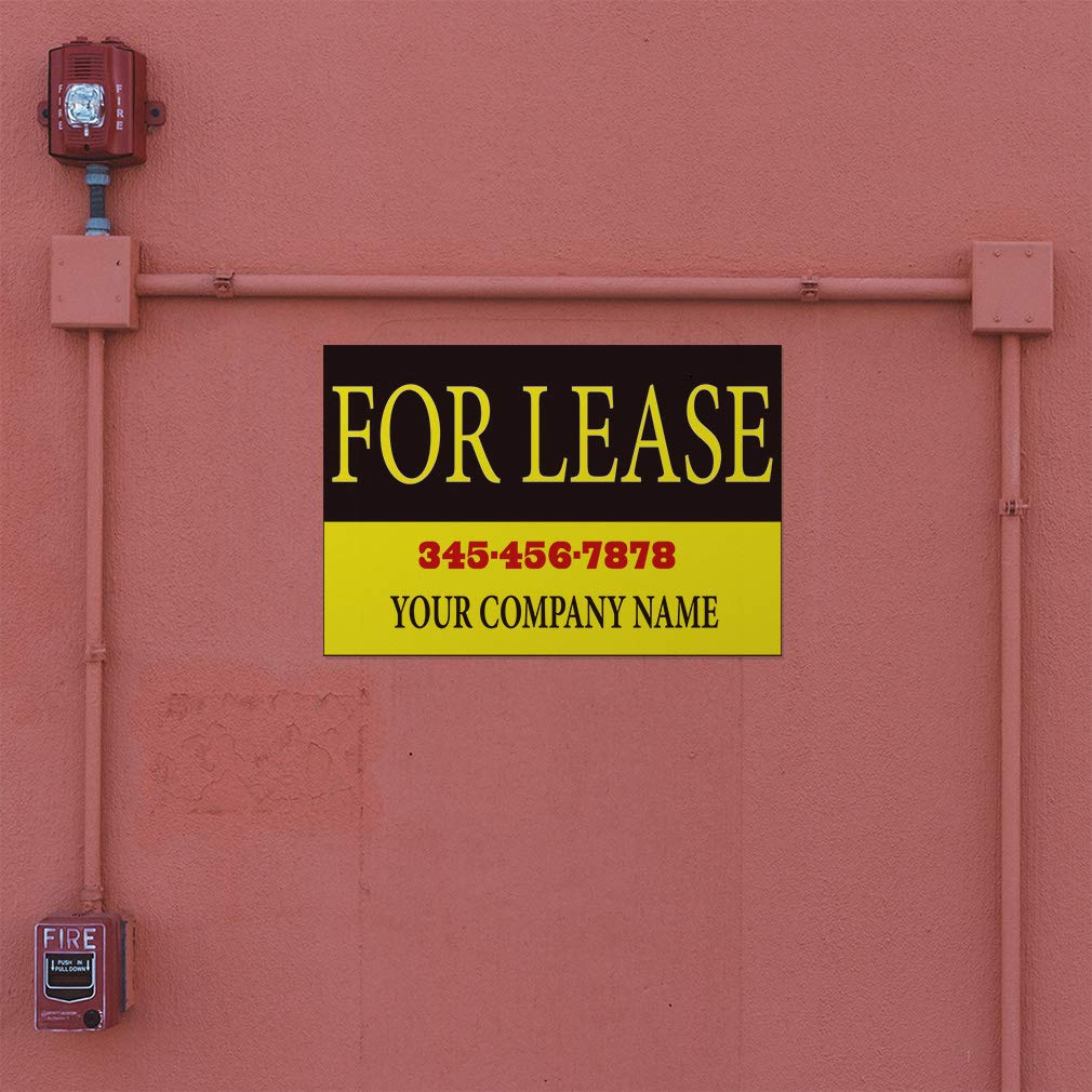 Custom Vinyl Door Decals for Business - 34x22 Inches (Set of 5) | Leasing Office, Company Name & Phone Number Stickers | Durable Outdoor Decals for Cars, Luggage & Bumpers | Perfect for Storefronts, Rental Properties & Vehicle Branding