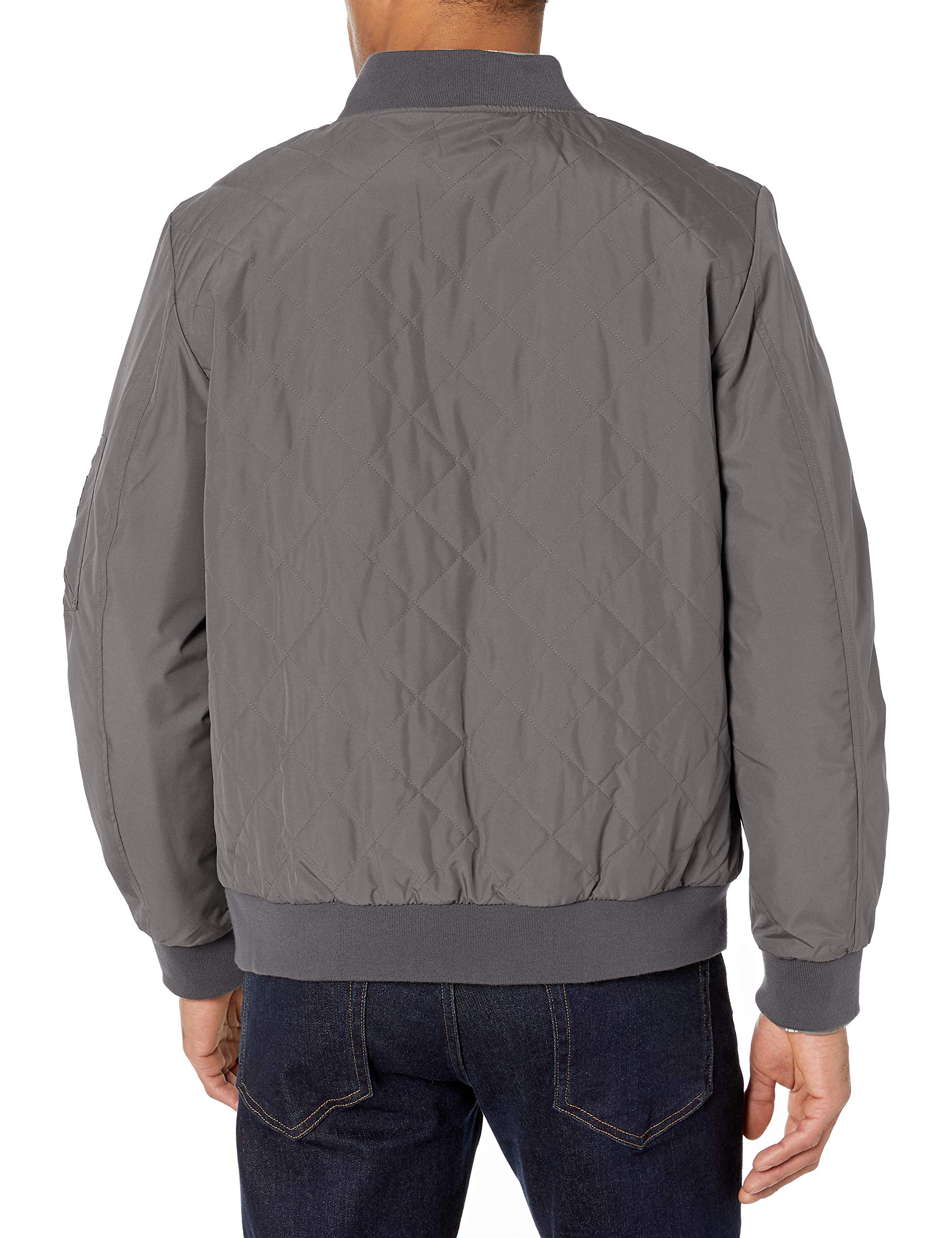 Charles River Apparel Men's Quilted Boston Flight Jacket - Lightweight Water-Resistant Winter Coat for Travel & Outdoor Activities | Perfect for Commuting, Hiking & Casual Wear