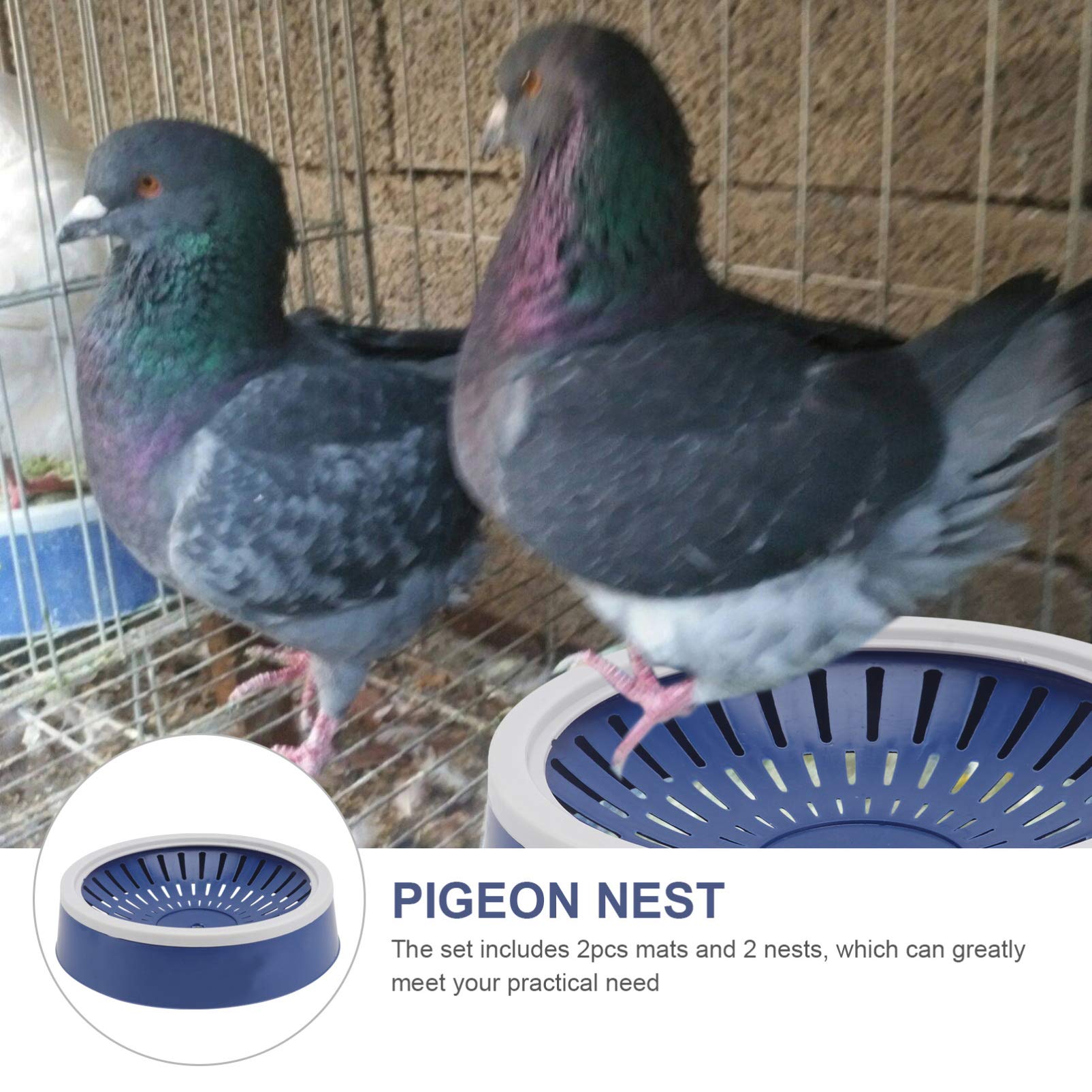 POPETPOP 5pcs Pigeon Nest Egg Bowl - Durable Bird Egg Container for Incubation, Perfect for Pigeon & Pet Bird Nests, Ideal for Breeding & Hatching Accessories