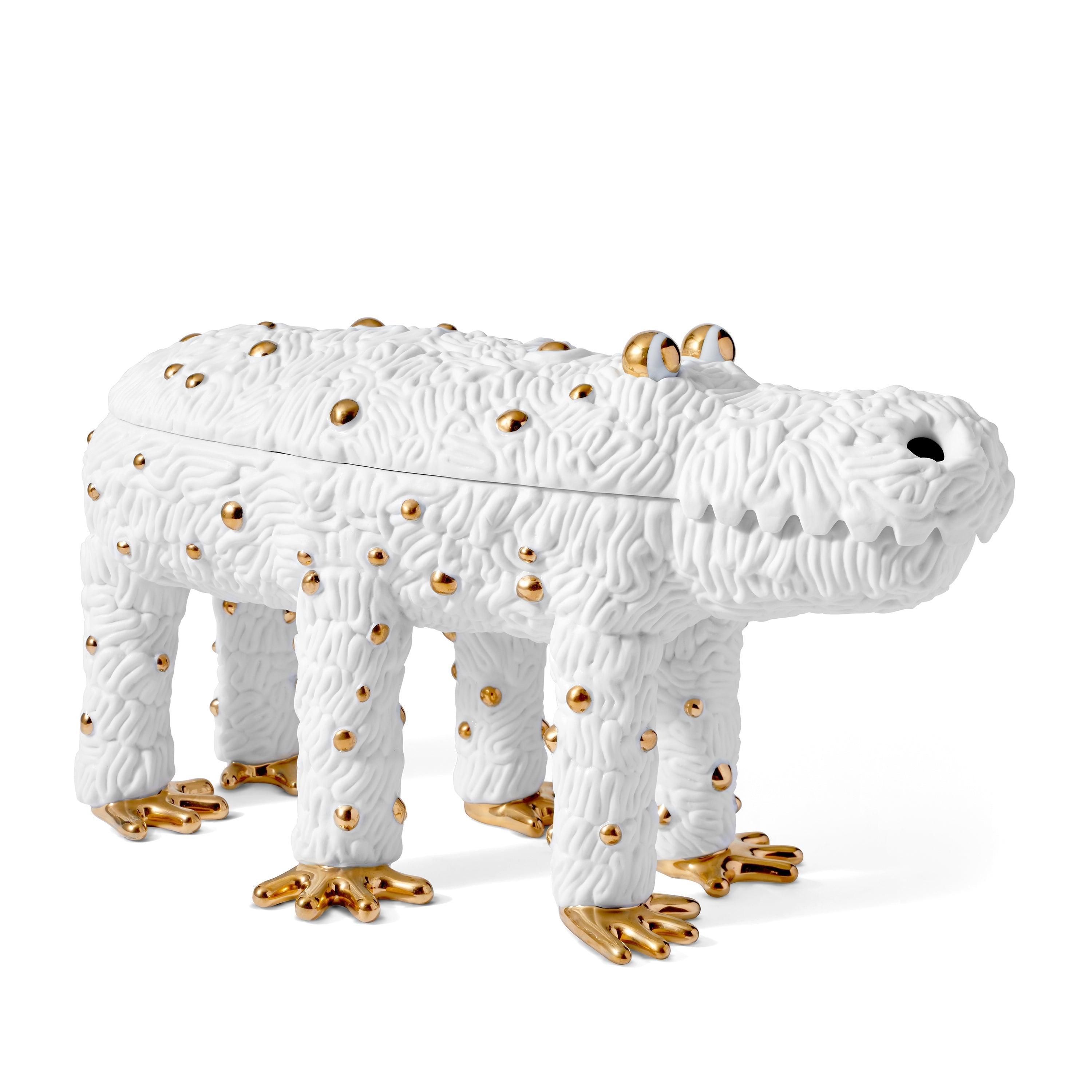 Haas Pedro the Croc Box - Limited Edition Collectible (Only 250 Made) - Perfect for Home Decor, Gift Giving & Crocodile Lover Collections