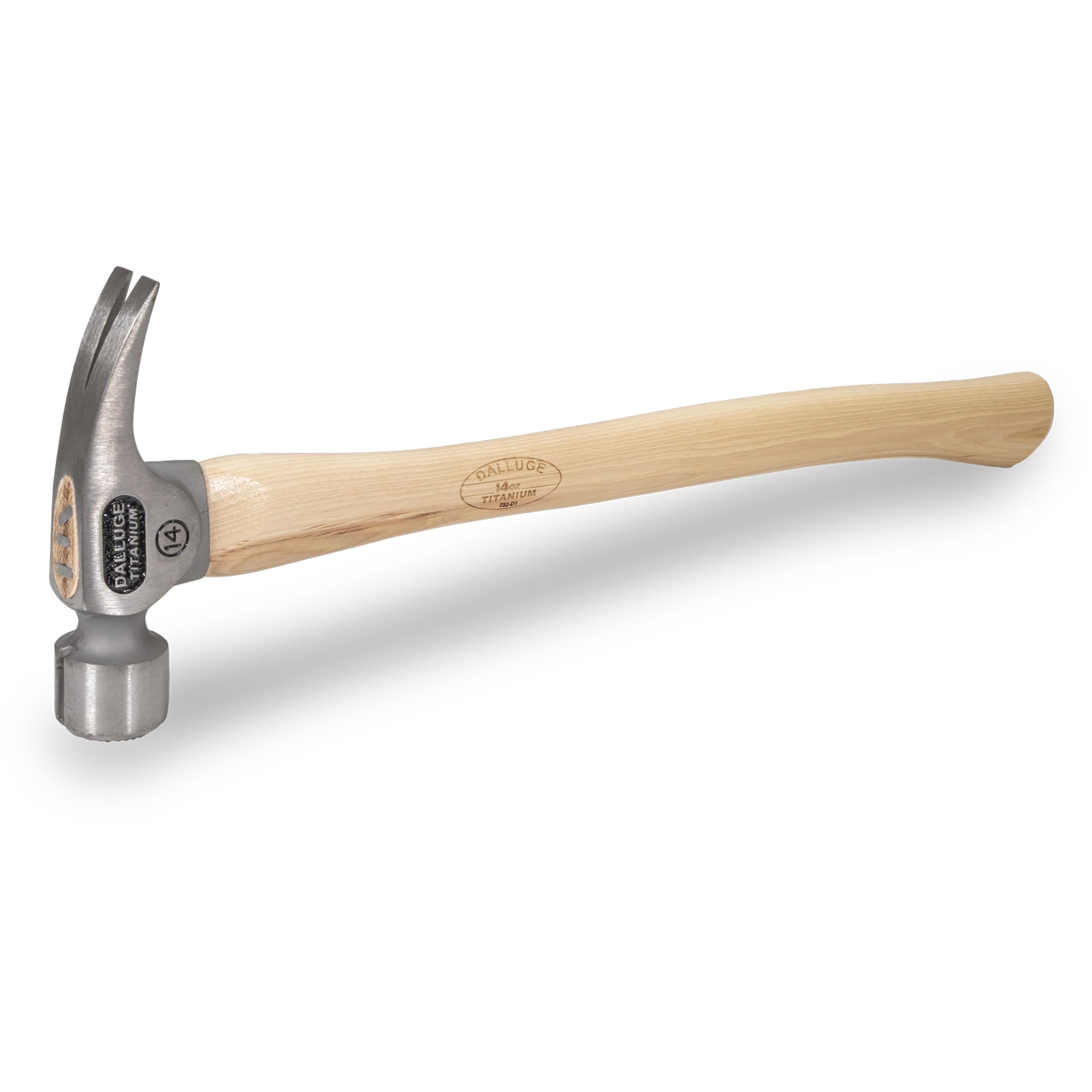 Vaughan Dalluge 14oz Titanium Hammer with Magnetic Nail Holder & Milled Face - Model 7175 (VN07175) - Perfect for Carpentry, Framing, and DIY Home Improvement Projects