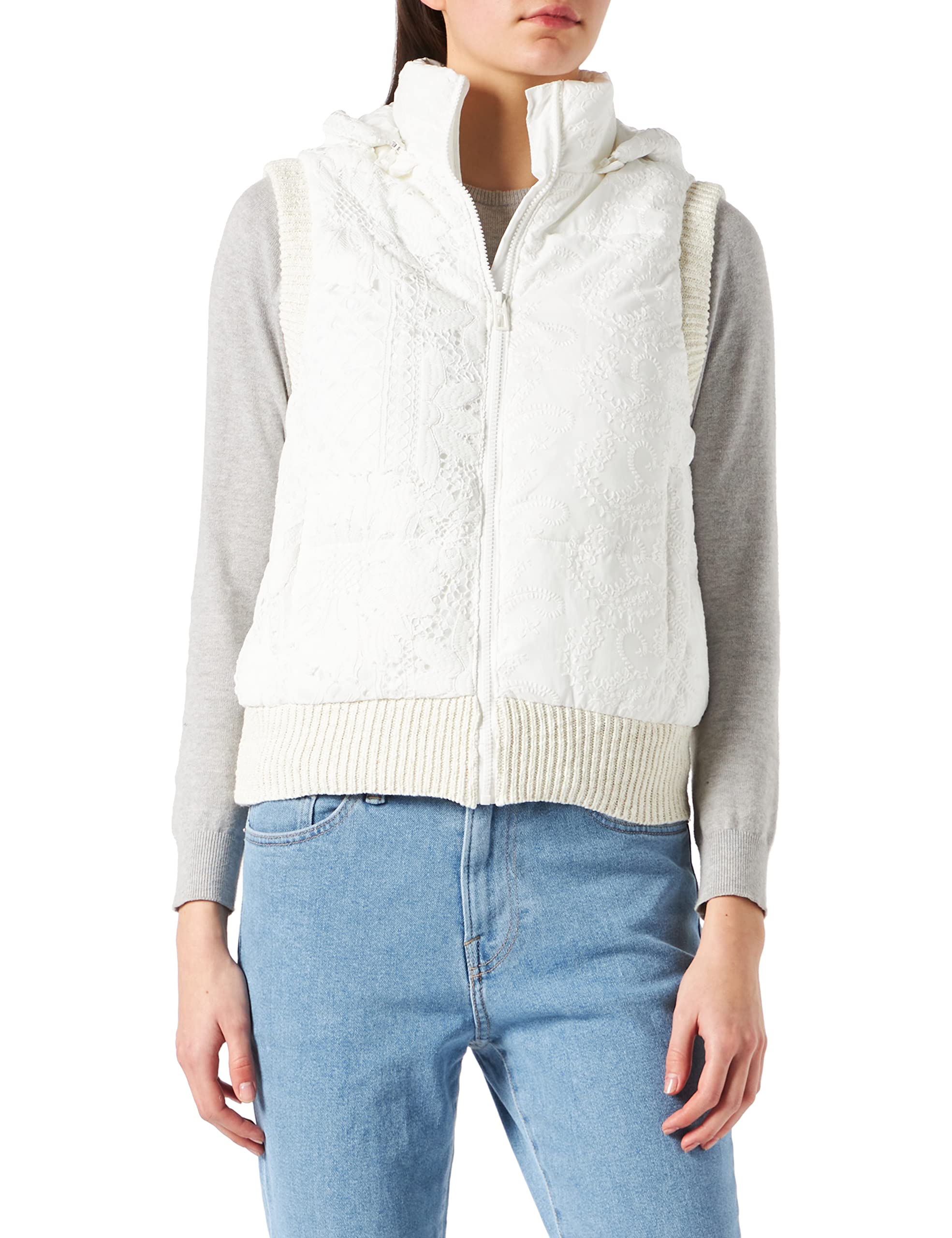 Desigual Women's Winter Coat - Waterproof Warm Jacket for Outdoor Activities | Fashionable & Comfortable for Hiking, Travel, and Daily Wear