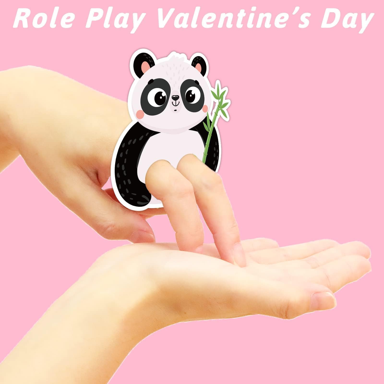 36 Valentine's Day Animal Finger Cards with Envelopes - Cute Valentine Greeting Cards for Kids, Classroom Exchange, Party Favors & Gift Giving - Bulk Pack for Valentine's Parties, School Activities & Family Celebrations