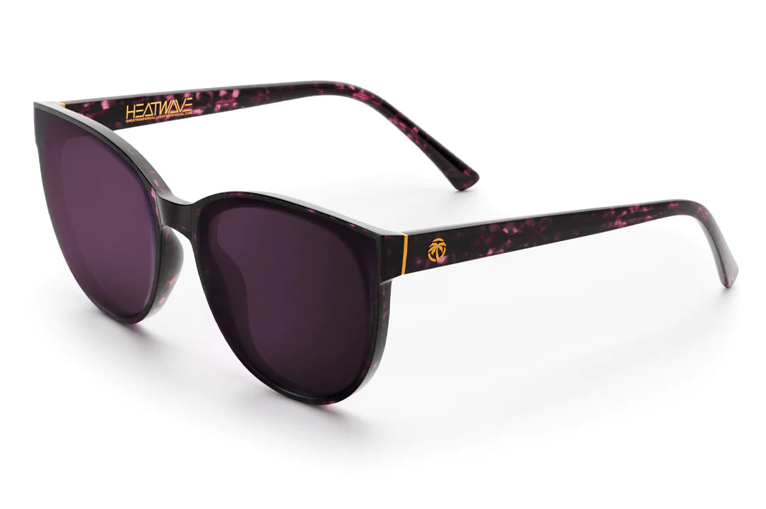 CARAT SUNGLASSES: Velvet Tortoise Frame with Purple Lens - Stylish UV Protection for Outdoor Activities, Beach & Driving