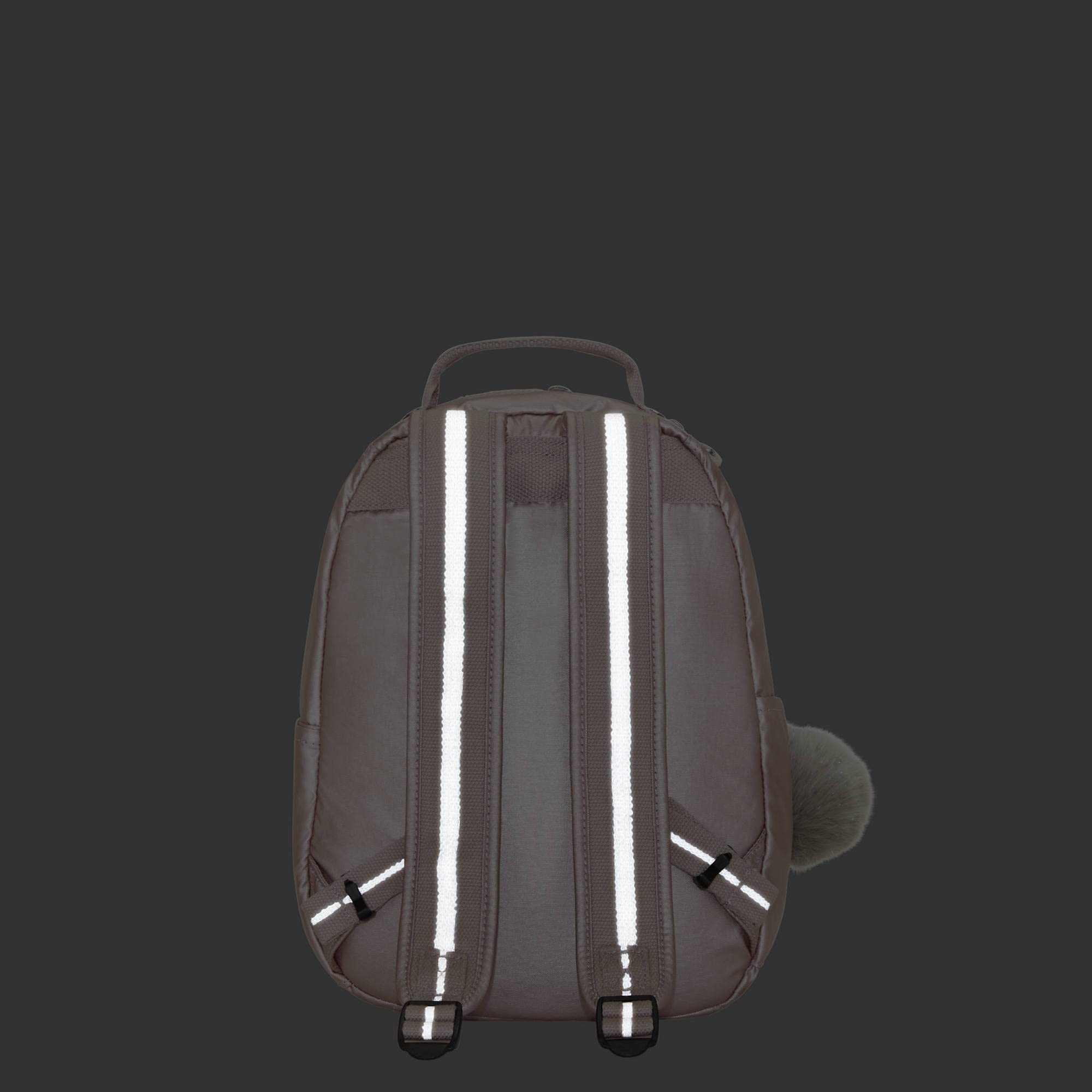 Kipling Seoul Small Metallic Tablet Backpack - Stylish Rose Gold Laptop Bag for Women, Perfect for Work, School & Travel