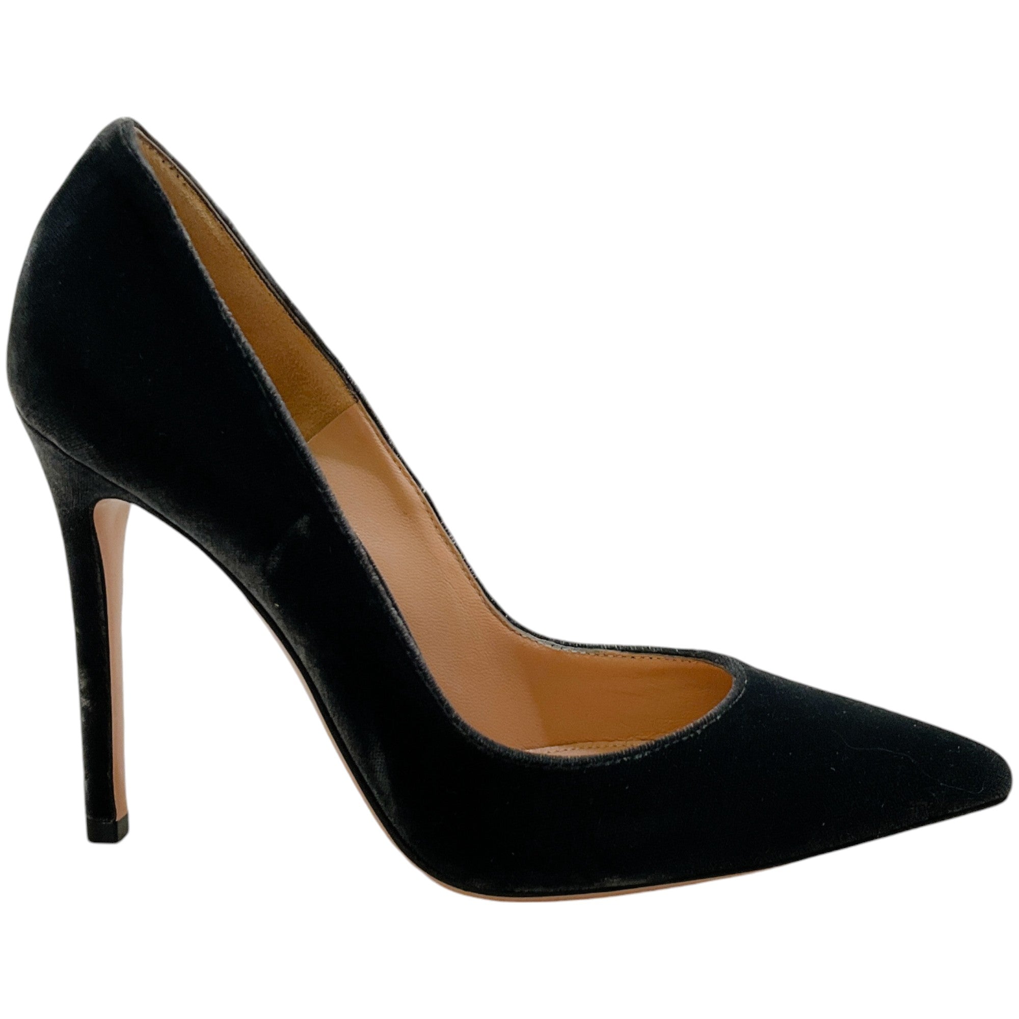 Gianvito Rossi Women's Velluto Grey Velvet 105mm Heel Pumps - Elegant High Heels for Evening Parties, Weddings & Formal Events