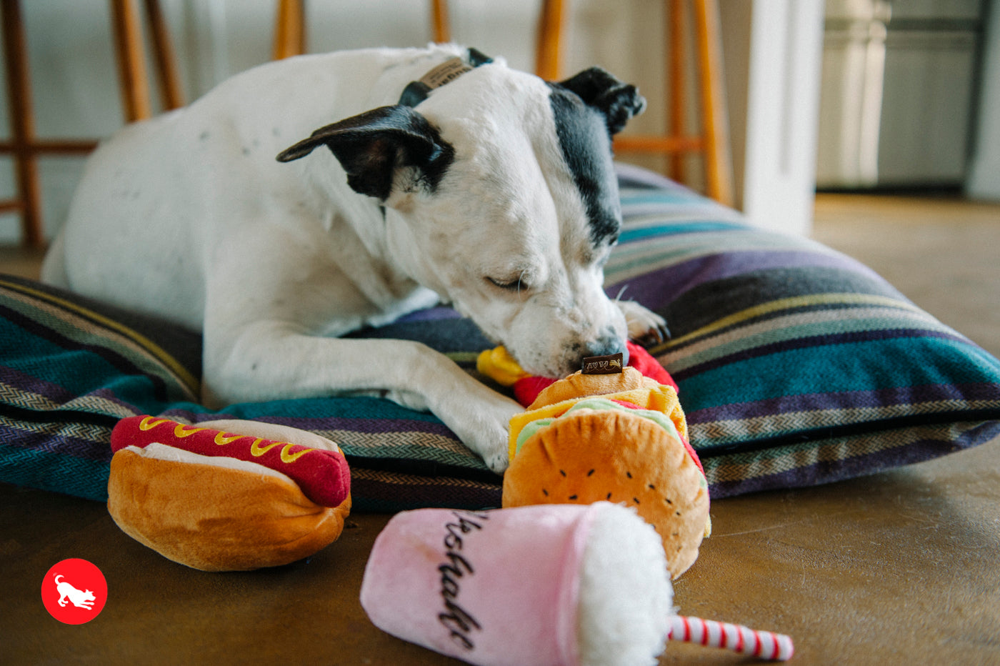 American Classic® Hot Dog Plush Dog Toy by Pet P.L.A.Y. - Durable Chew Toy for Small & Large Dogs - Perfect for Fetch, Tug-of-War & Cuddling