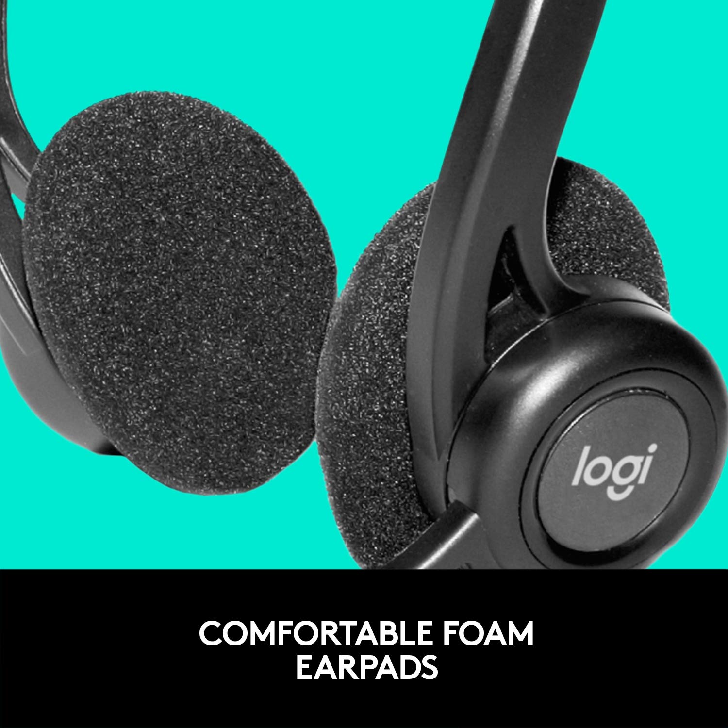 Logitech OEM PC 960 USB Stereo Headset - Noise Cancelling Gaming Headphones with Mic for PC, Laptop, PS4, Xbox - Perfect for Online Meetings, Gaming & Music