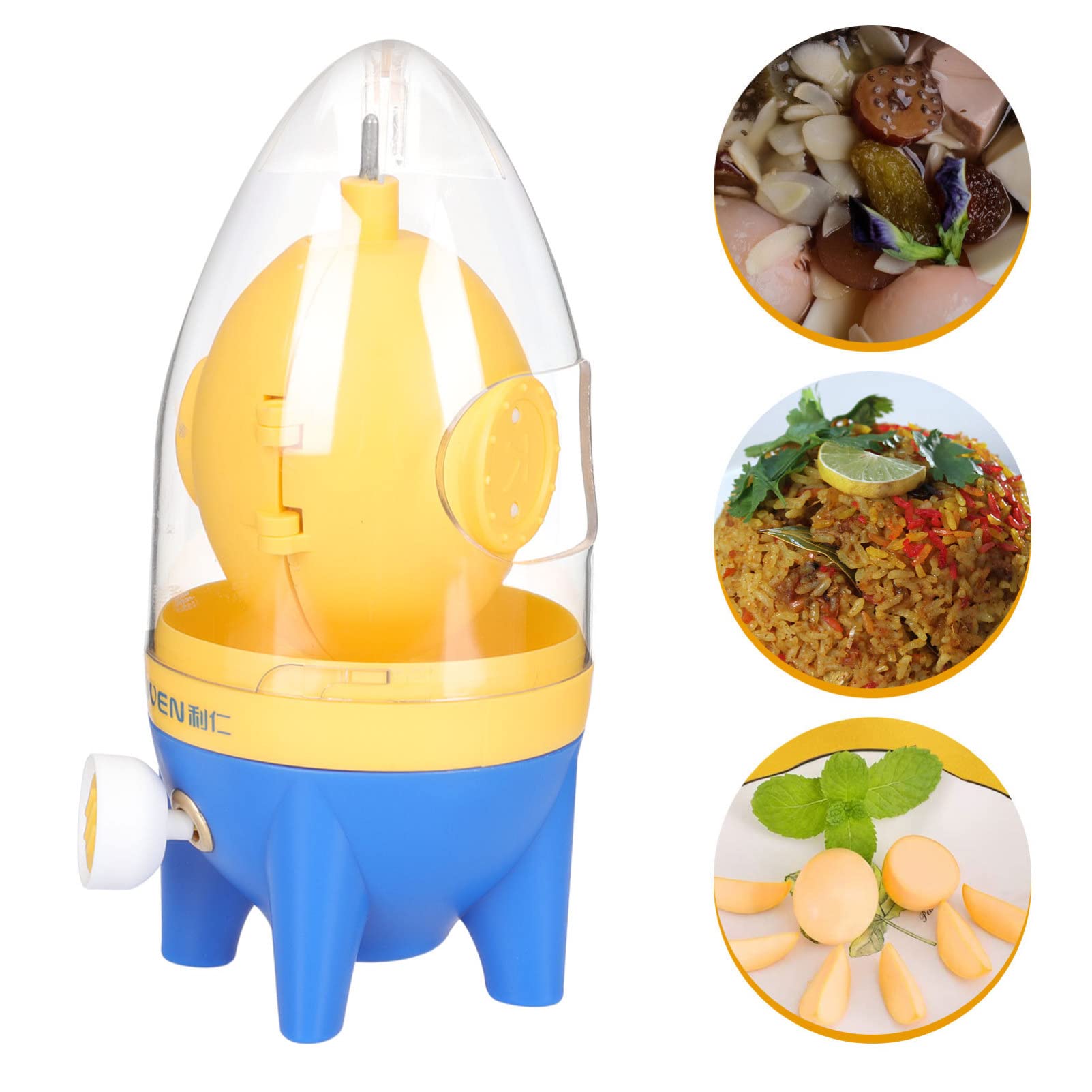 HEMOTON Handheld Egg Whisk - Manual Egg Beater for Scrambling, Mixing Yolks & Whites - Perfect for Hard Boiled Eggs, Baking, Cooking & Kitchen Prep - Essential Kitchen Gadget for Home Chefs & Bakers