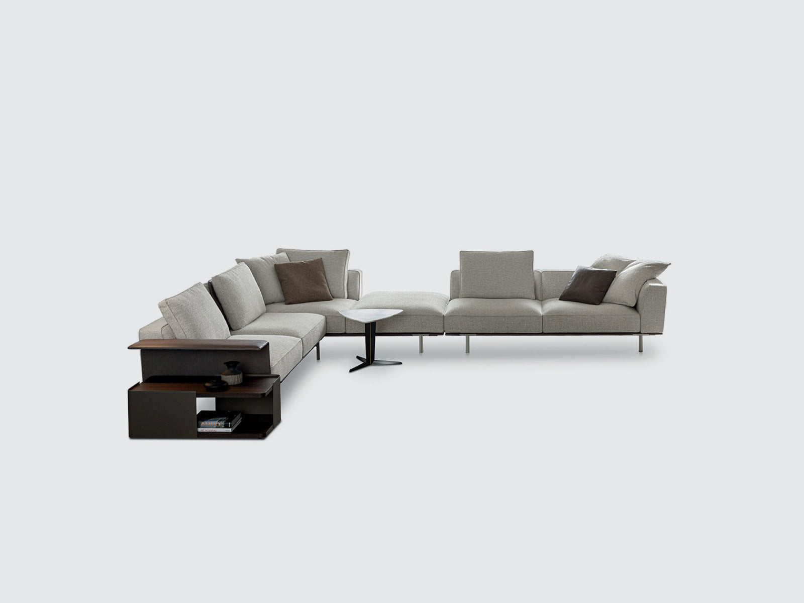 Gregor Modular Sofa - Customizable Sectional Couch for Living Room, Modern L-Shaped Sofa with Reversible Chaise, Soft Fabric Upholstery - Perfect for Small Spaces, Apartments & Home Theater Seating