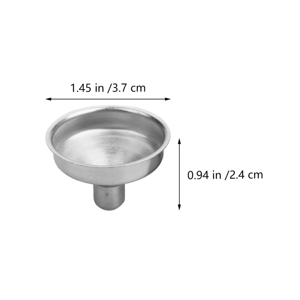 HEMOTON 10Pcs Stainless Steel Kitchen Funnel Set - Essential Oil Filling Bottles, Liquid Transfer, Dry Ingredients & Powder Strainer Filter - Durable Kitchen Utensils for Cooking, Baking & DIY Essential Oils