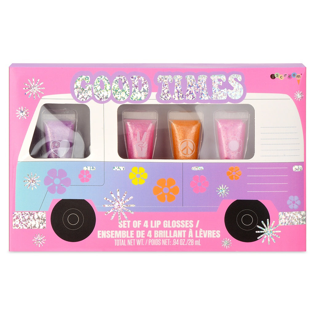 Iscream Good Times Lip Balm Set - 6 Pack Moisturizing & Hydrating Lip Balms for Dry Lips - Perfect for Daily Use, Gifts, Travel & On-the-Go Care