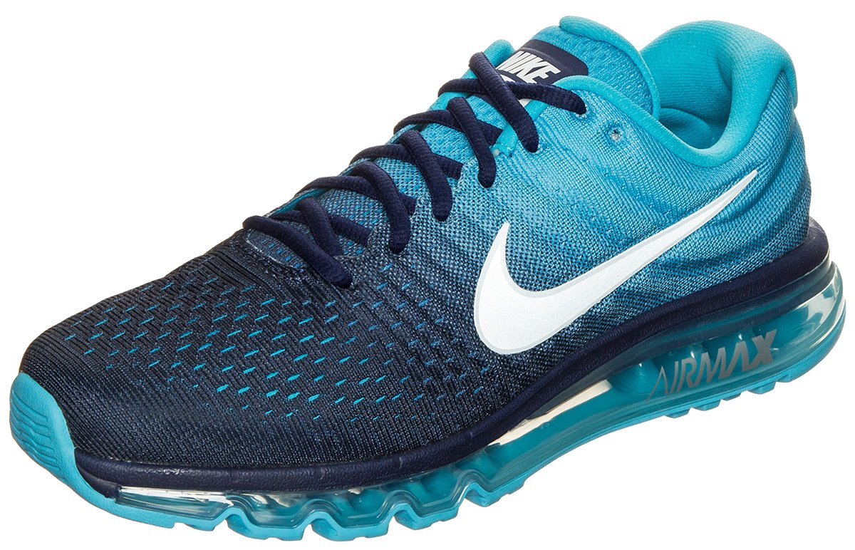 Nike Air Max 2017 Men's Running Shoes - Binary Blue/Glacier Blue | Size 11.5 US | Lightweight Cushioned Sneakers for Jogging, Gym & Casual Wear