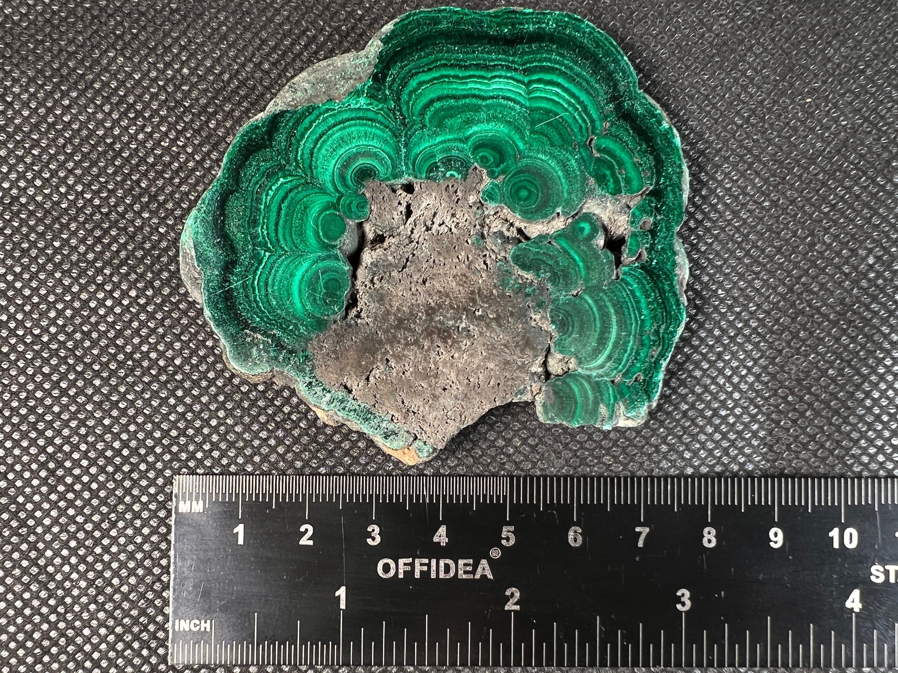Premium Natural Malachite Crystal Slab - Polished Green Malachite Stone for Jewelry Making, Healing Crystals, Unique Spiritual Gift & Home Decor | Perfect for Meditation, Energy Work & Crystal Collections