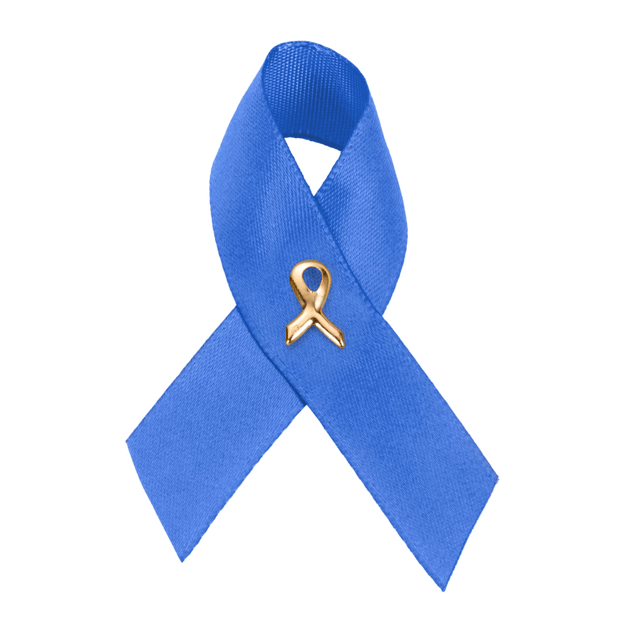 Satin Esophageal Cancer Awareness Ribbon Pins - Periwinkle Fundraising Pins for Charity Events, Gifts & Support - Perfect for Fundraisers, Awareness Campaigns & Memorial Gifts