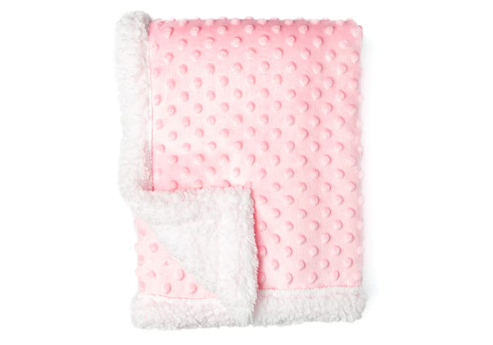 Baby Girl Gift Basket - Soft Sherpa Blanket, 3-Piece Containers & 5-Piece Layette Set | Newborn Baby Shower Gift, Welcome Home Present, First Birthday Idea | Perfect for Nursery, Hospital Visits & Special Occasions