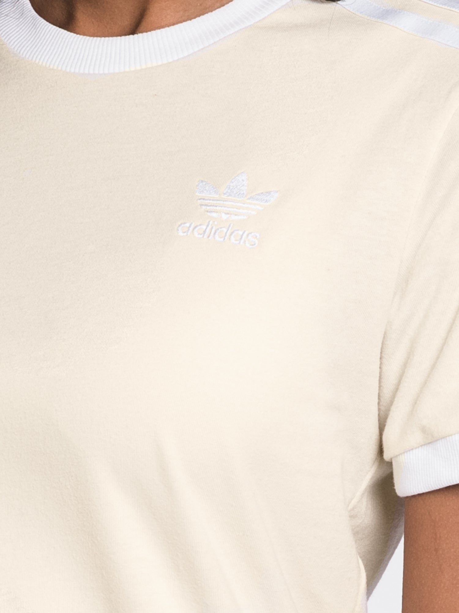 Adidas 3 Stripe T-Shirt for Men - Classic Cotton Crewneck Tee | Athletic Casual Wear for Gym, Running & Everyday Outfits