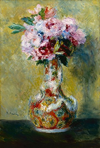 Berkin Arts Auguste Renoir Giclee Canvas Print - Bouquet in a Vase Painting Reproduction - High Quality Wall Art Decor for Living Room, Bedroom & Office