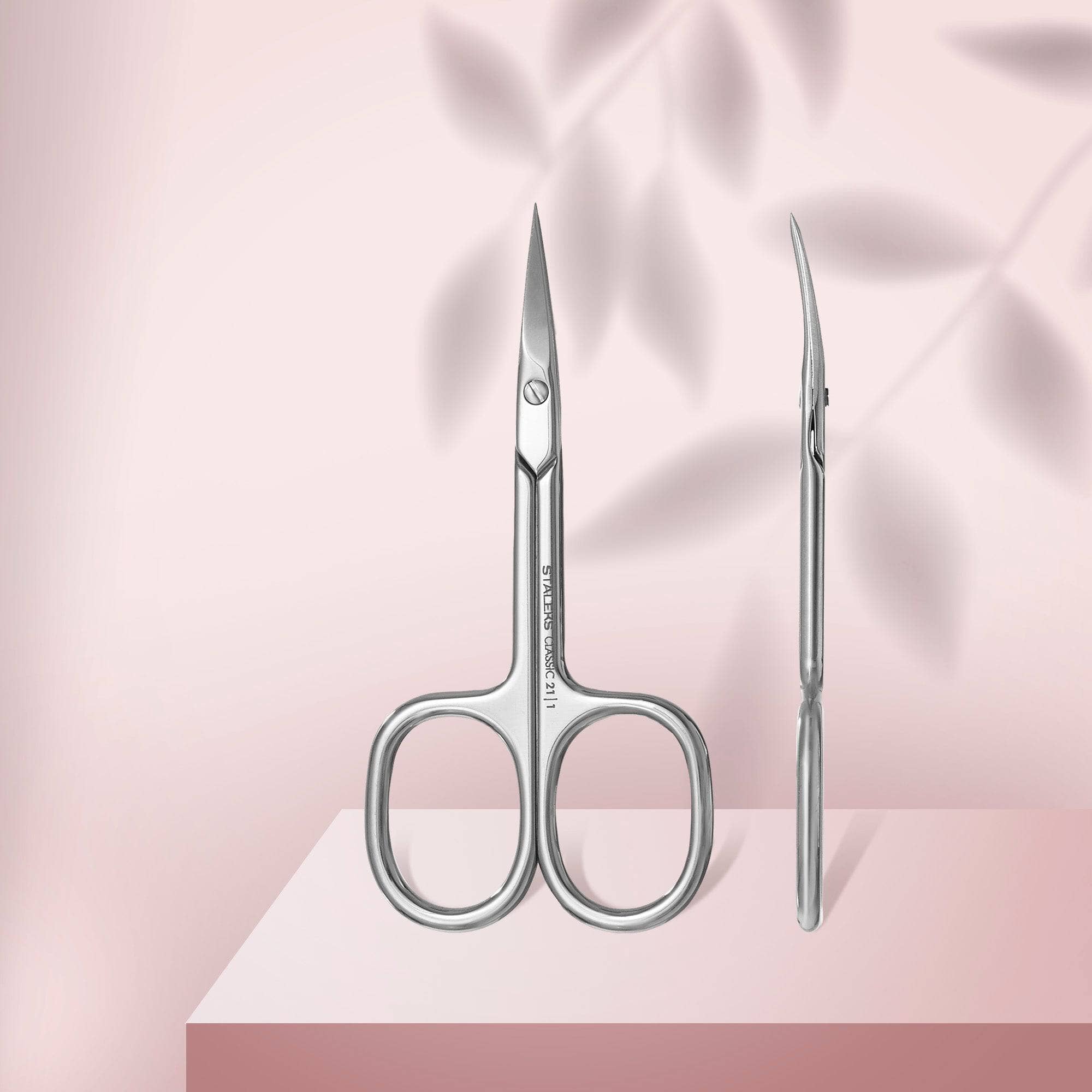 Staleks Classic 21 Type 1 Professional Cuticle Scissors - Precision Stainless Steel Nail Care Tool for Manicure & Pedicure at Home or Salon