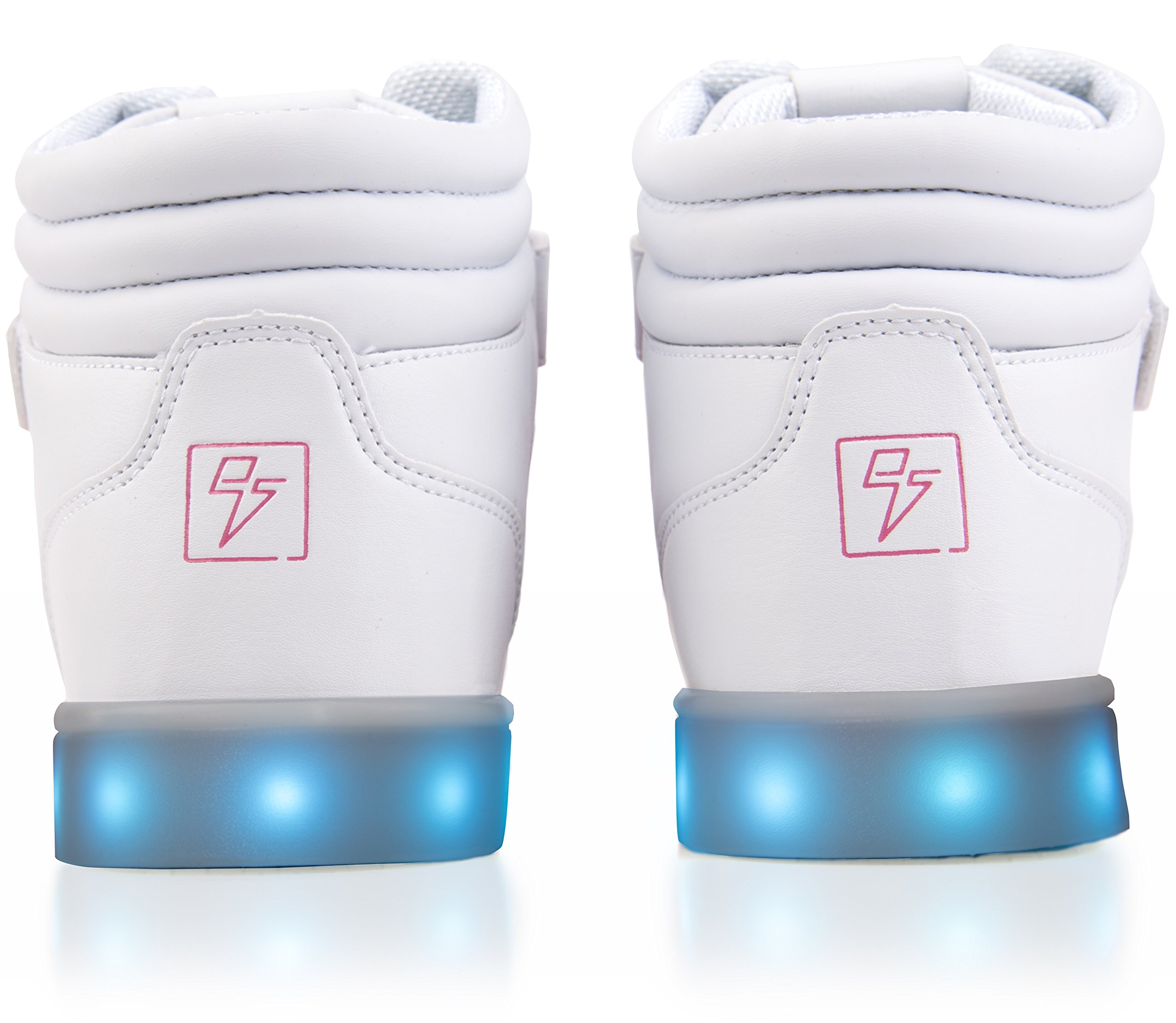 Glow in the Dark LED High Top Sneakers for Men Women - Light Up Shoes for Running, Rave Parties, Night Jogging & Festivals