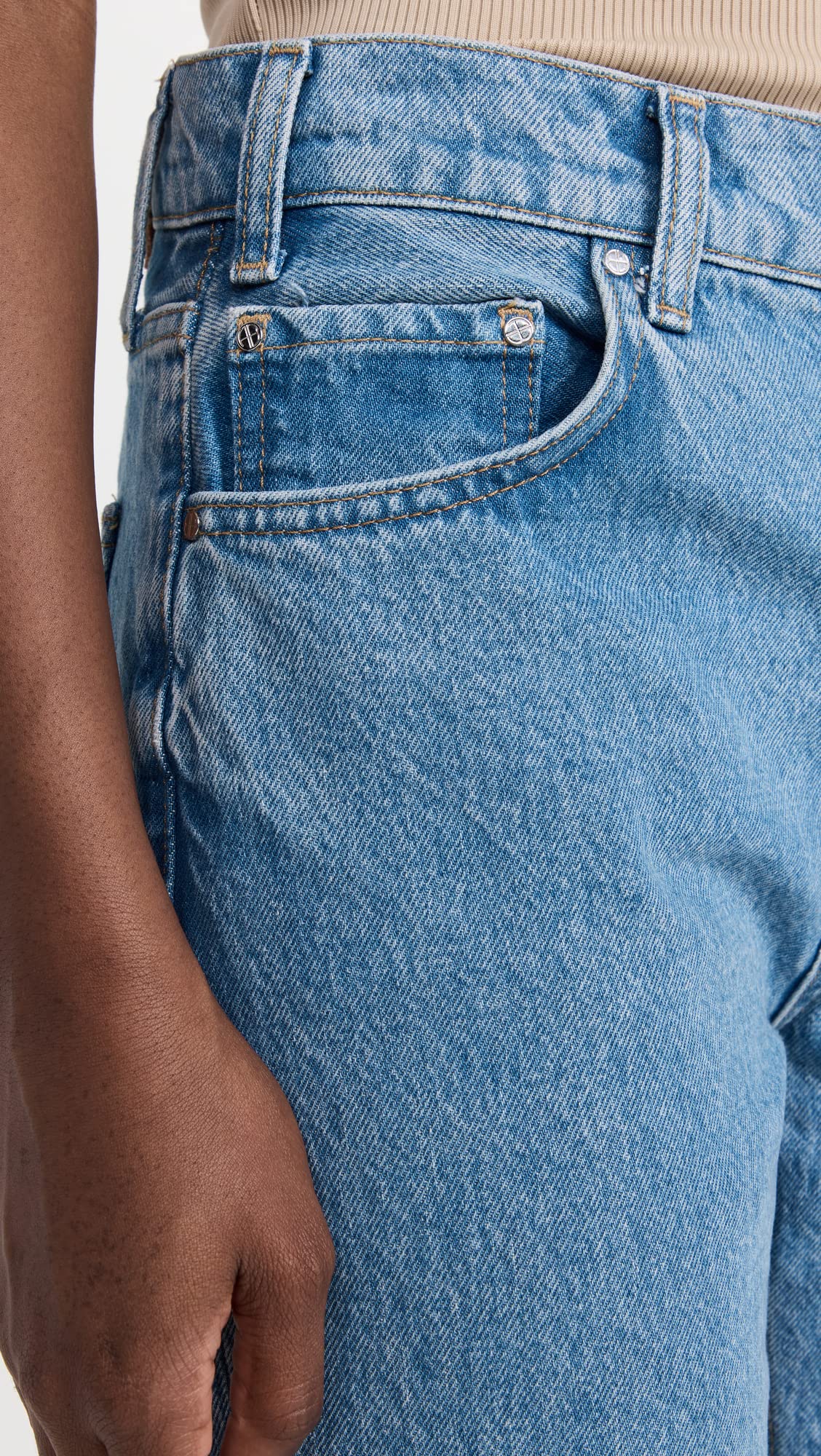 ANINE BING Women's High-Rise Skinny Jeans - Stretch Denim Pants for Casual & Night Out | Perfect for Work, Date Night & Everyday Wear