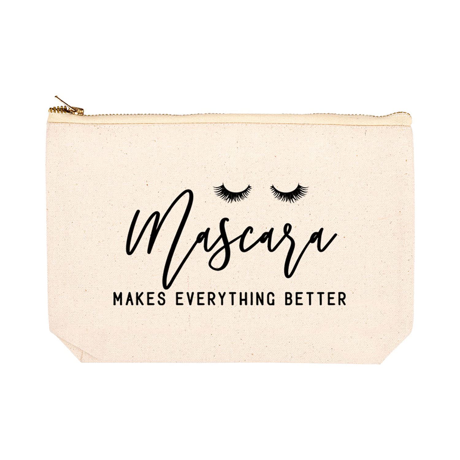 Funny Makeup Bag with Zipper - Cute Cosmetic Pouch for Travel & Gifts