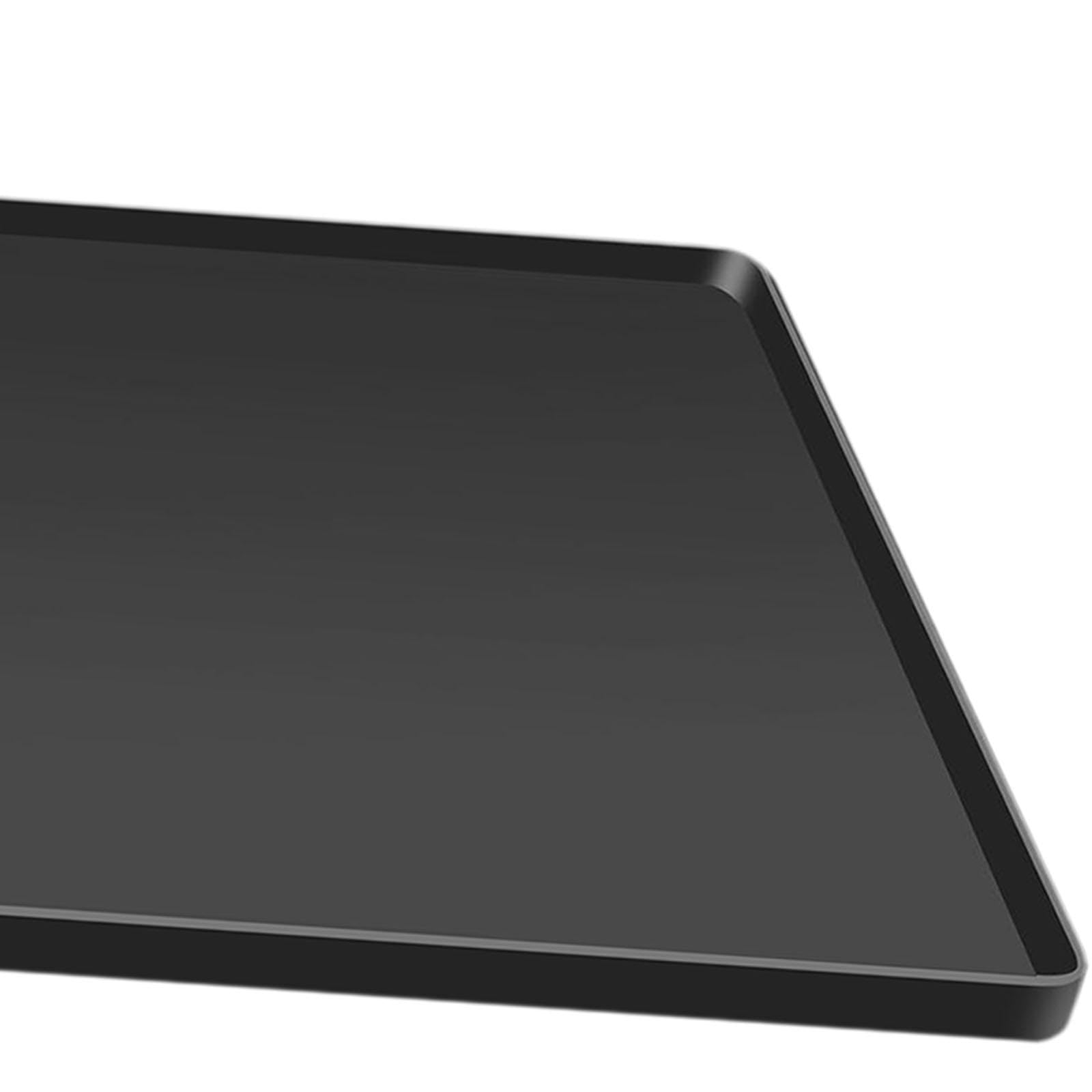 IEUDNS Drip Tray for Mini Fridge - High Raised Edge Leak Proof Freezer Mat, 65x60cm Black - Perfect for Laundry Room, Refrigerator, and Appliance Protection