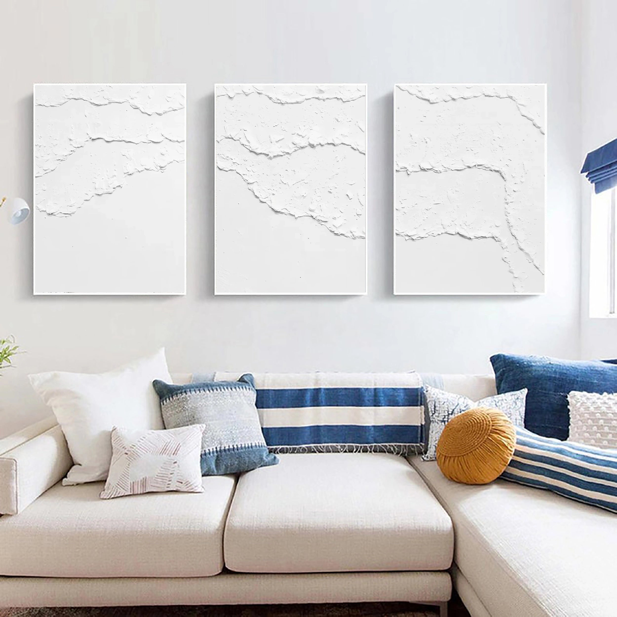 Minimalist Abstract Balance Canvas Wall Art Set of 3 - Modern Home Decor for Living Room, Bedroom & Office - #MM284
